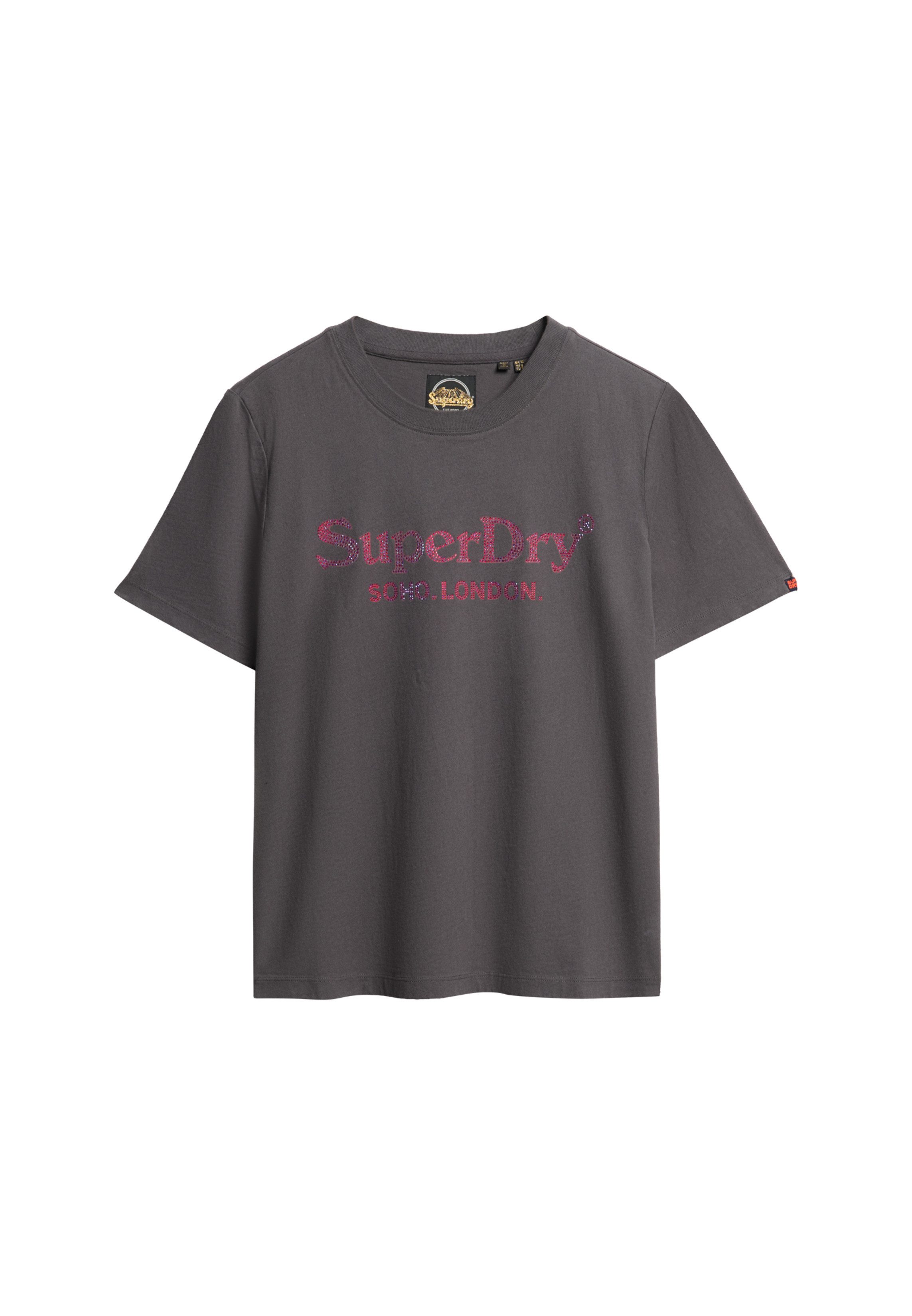 Superdry Shirt met korte mouwen VENUE METALLIC RELAXED TEE