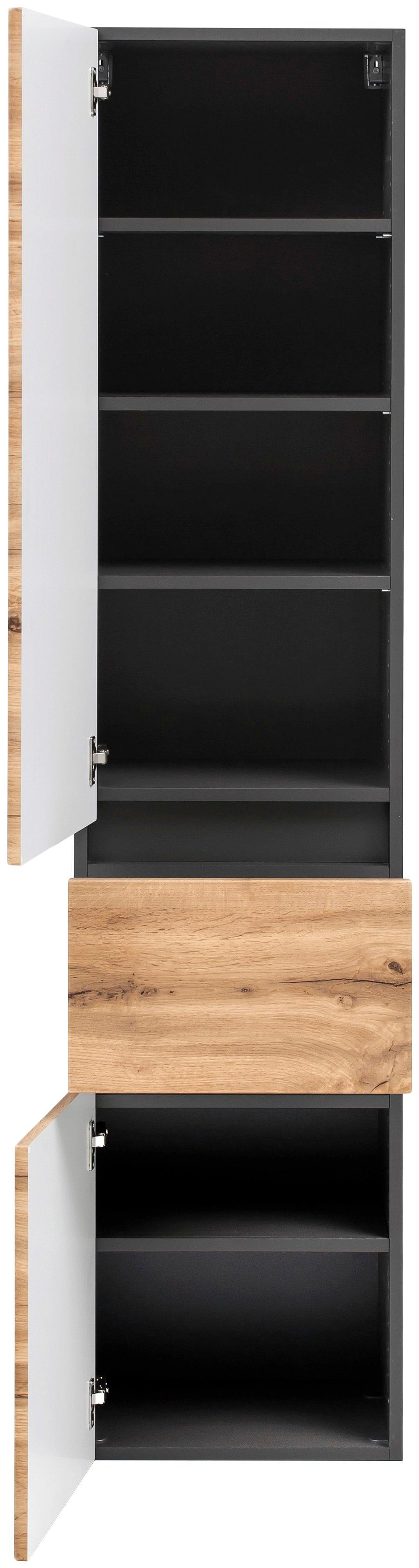 welltime Smalle kast Kaunas 40 cm breed, met laden, met soft-close functie