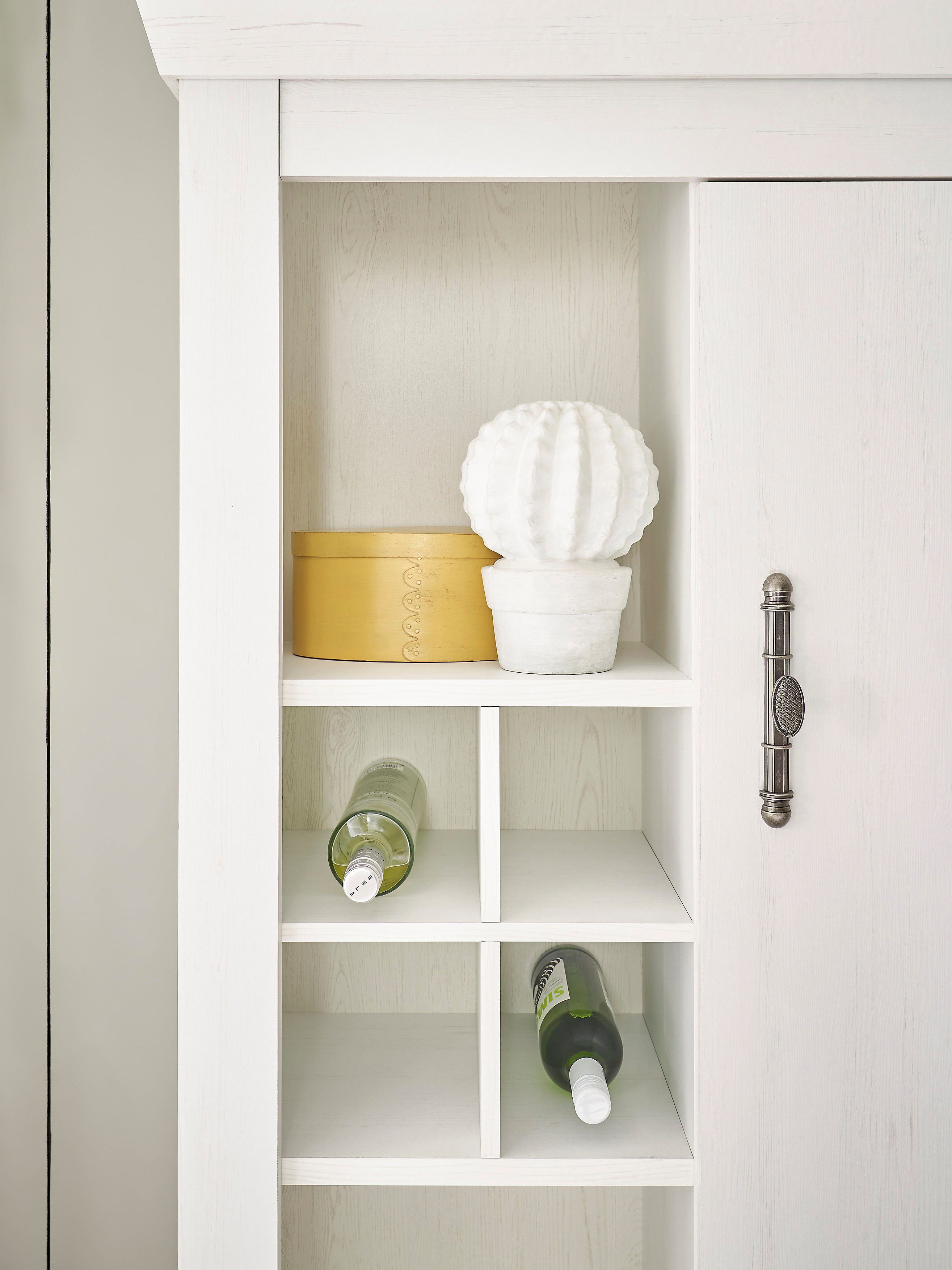 Home affaire Highboard Ravenna in romantische landelijke stijl, grepen van metaal, hoogte 146 cm