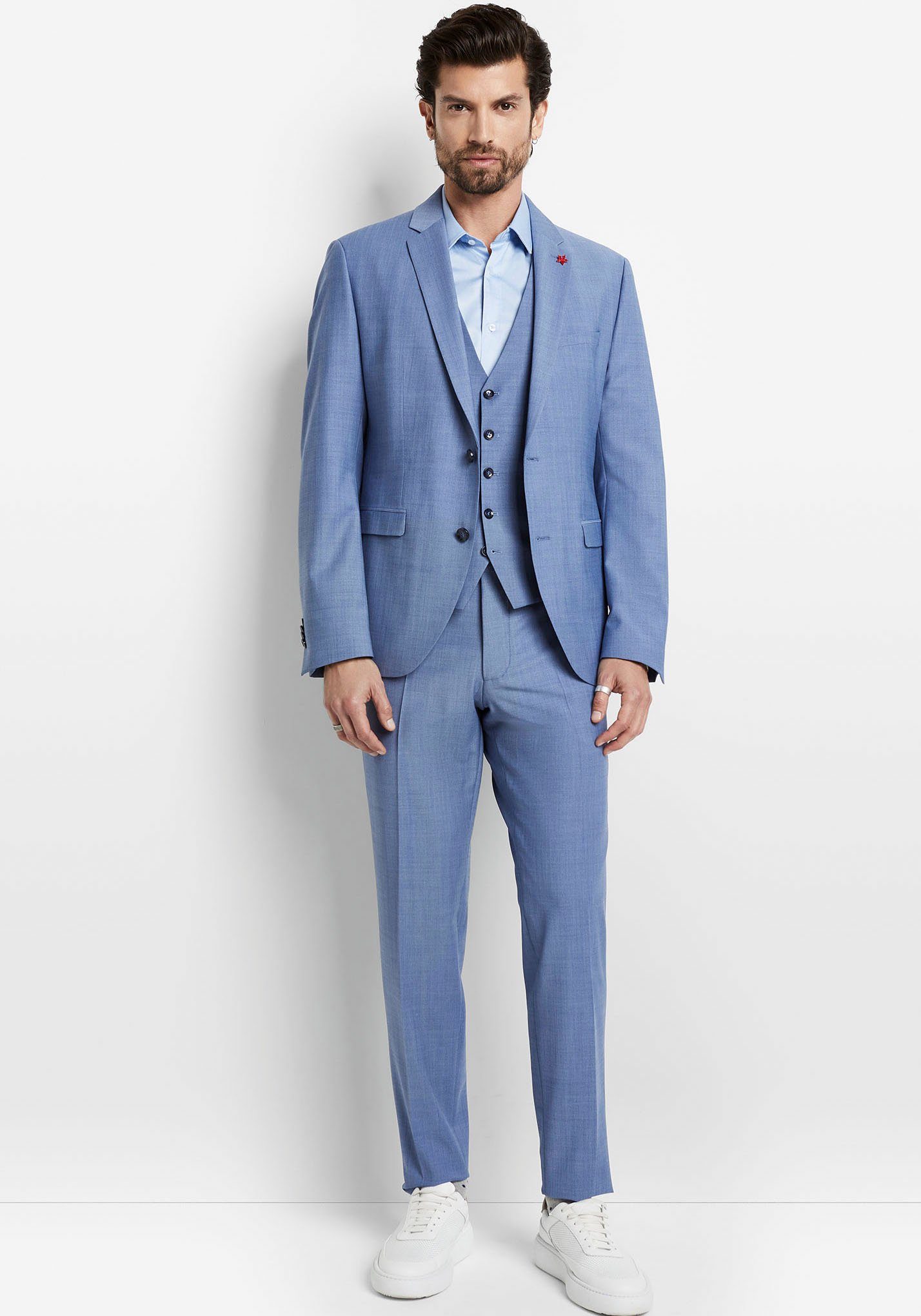 Cinque Pak CIMONOPOLI met power-stretch (2-delig) heren kostuums maat 98 blauw