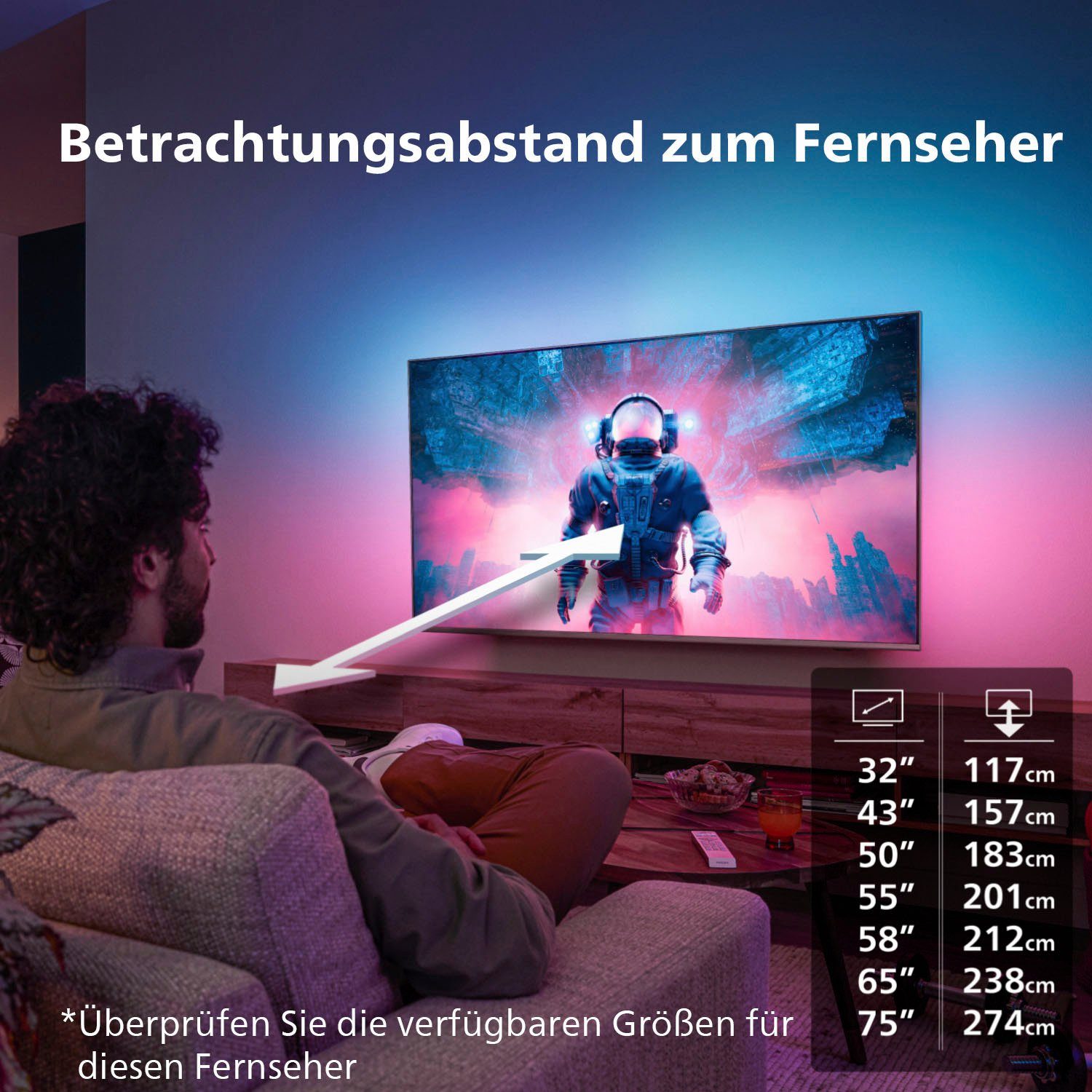 Philips OLED-TV 55OLED708/12, 139 cm / 55", 4K Ultra HD, Android TV - Google TV - Smart TV