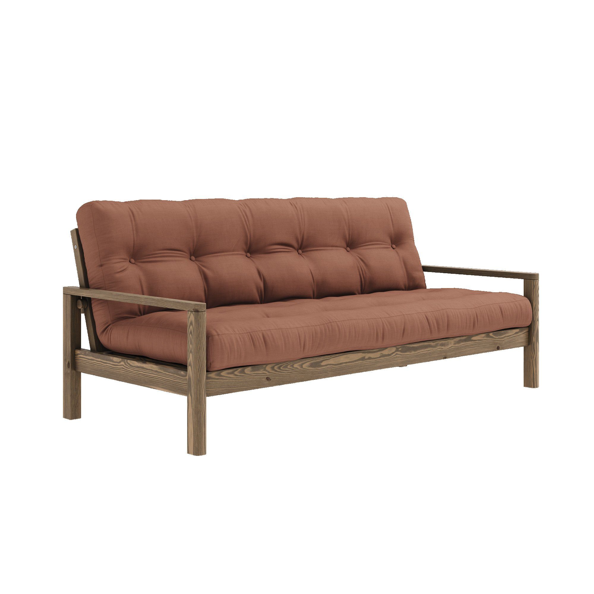 Karup Slaapbank Knob met futonmatras, verschillende kleuren, fsc®-gecertificeerd, dennenhout