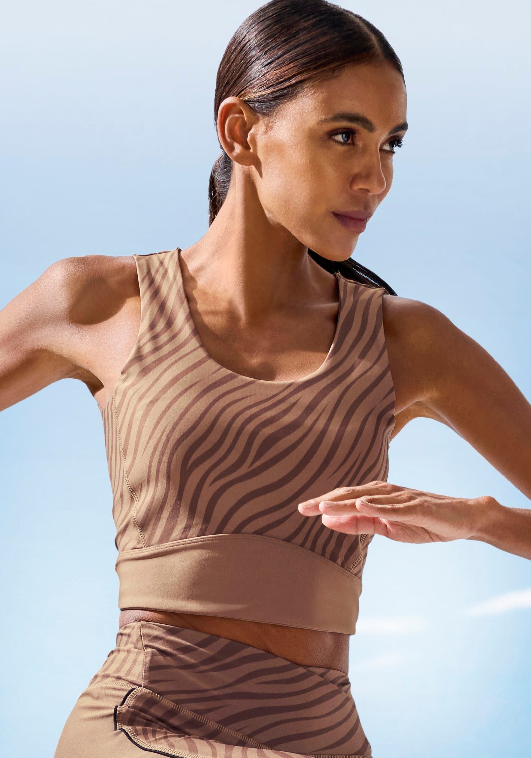 active by Lascana Crop-top -Sporttop Kort topje