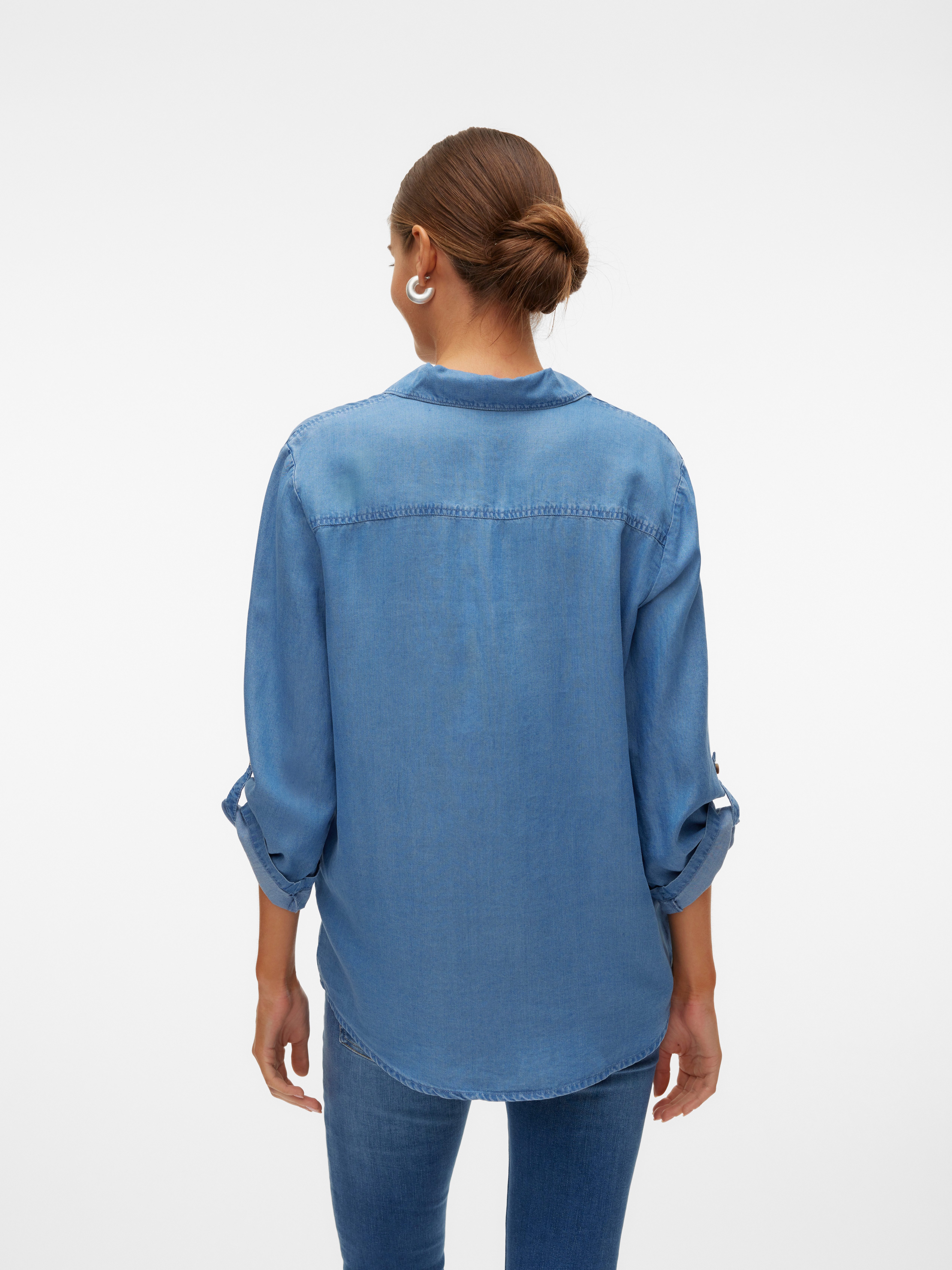 Vero Moda Overhemdblouse VMBREE 7/8 SLEEVE LOOSE TENCEL SHIRT GA