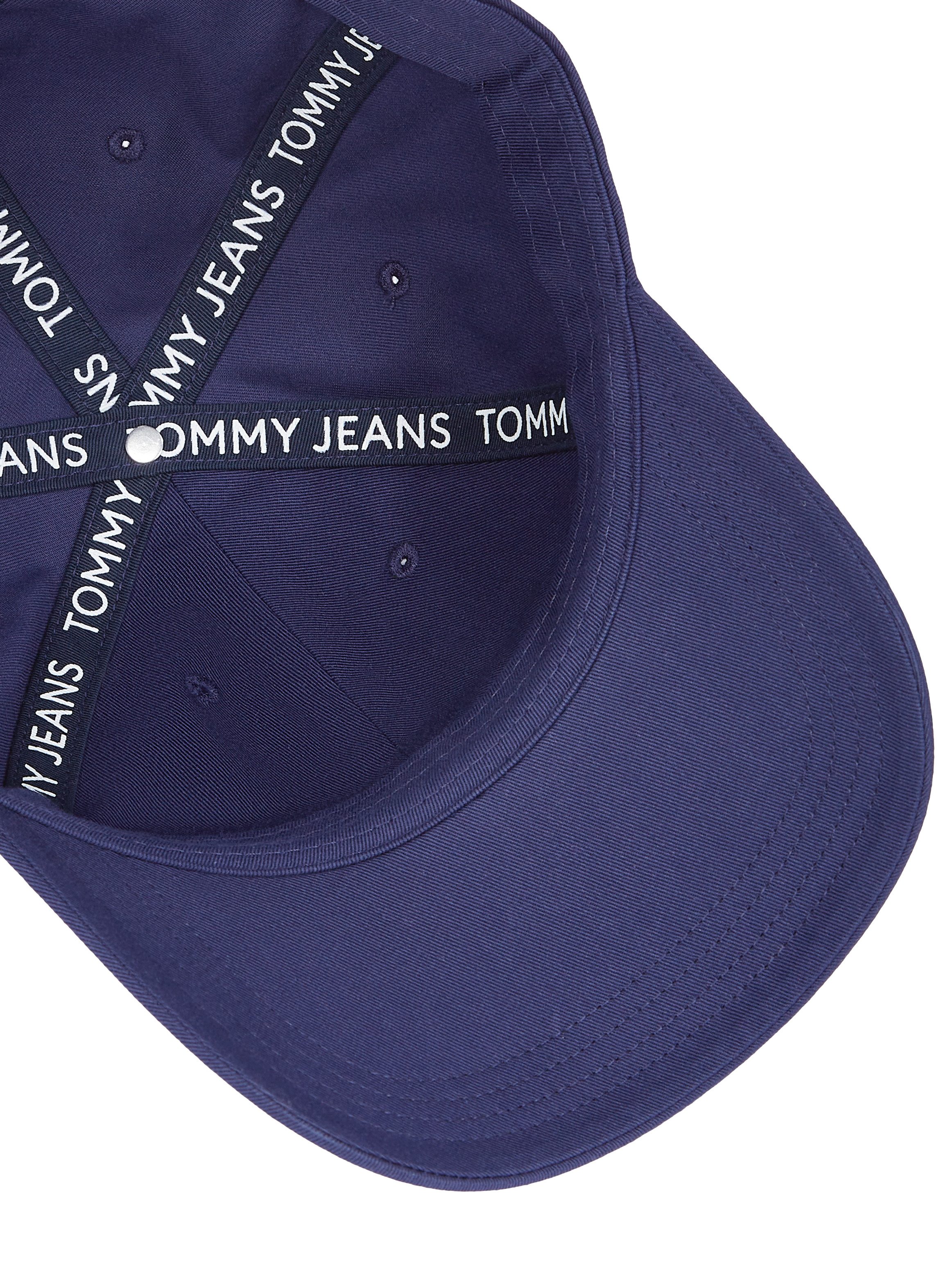 TOMMY JEANS Baseball pet TJM LINEAR LOGO CAP Klem sluiting logo borduursel tekst UNISEX