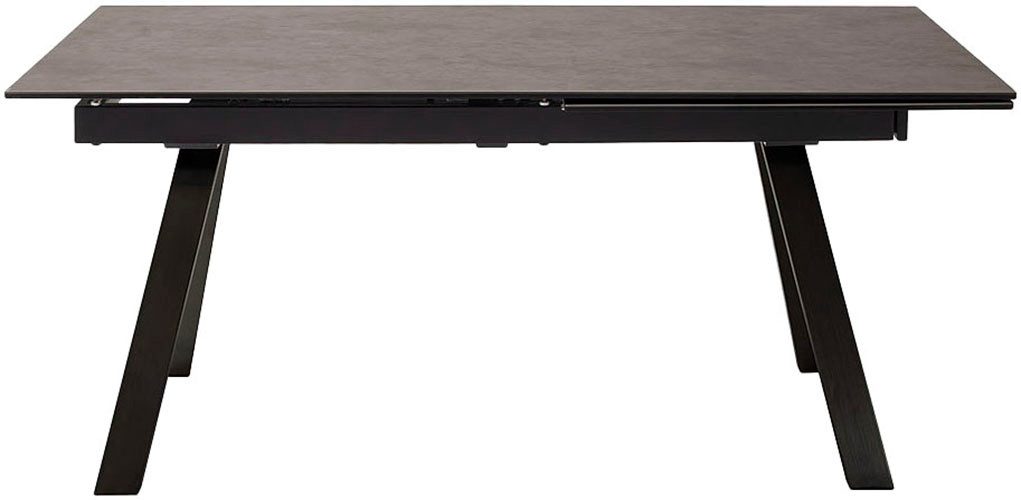 MCA furniture Eettafel TOBAGO uitschuiftafel 180-260 cm Keramiek, metaal, uitschuifbaar, tafelblad 13 mm eettafels grijs