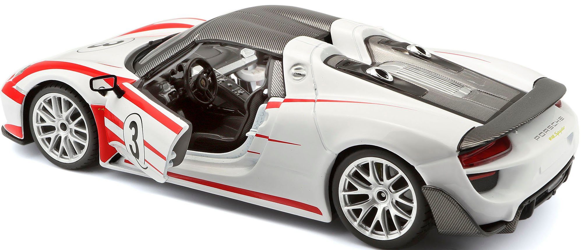 Bburago Auto op schaal Race Porsche 918 Spyder, Weissach