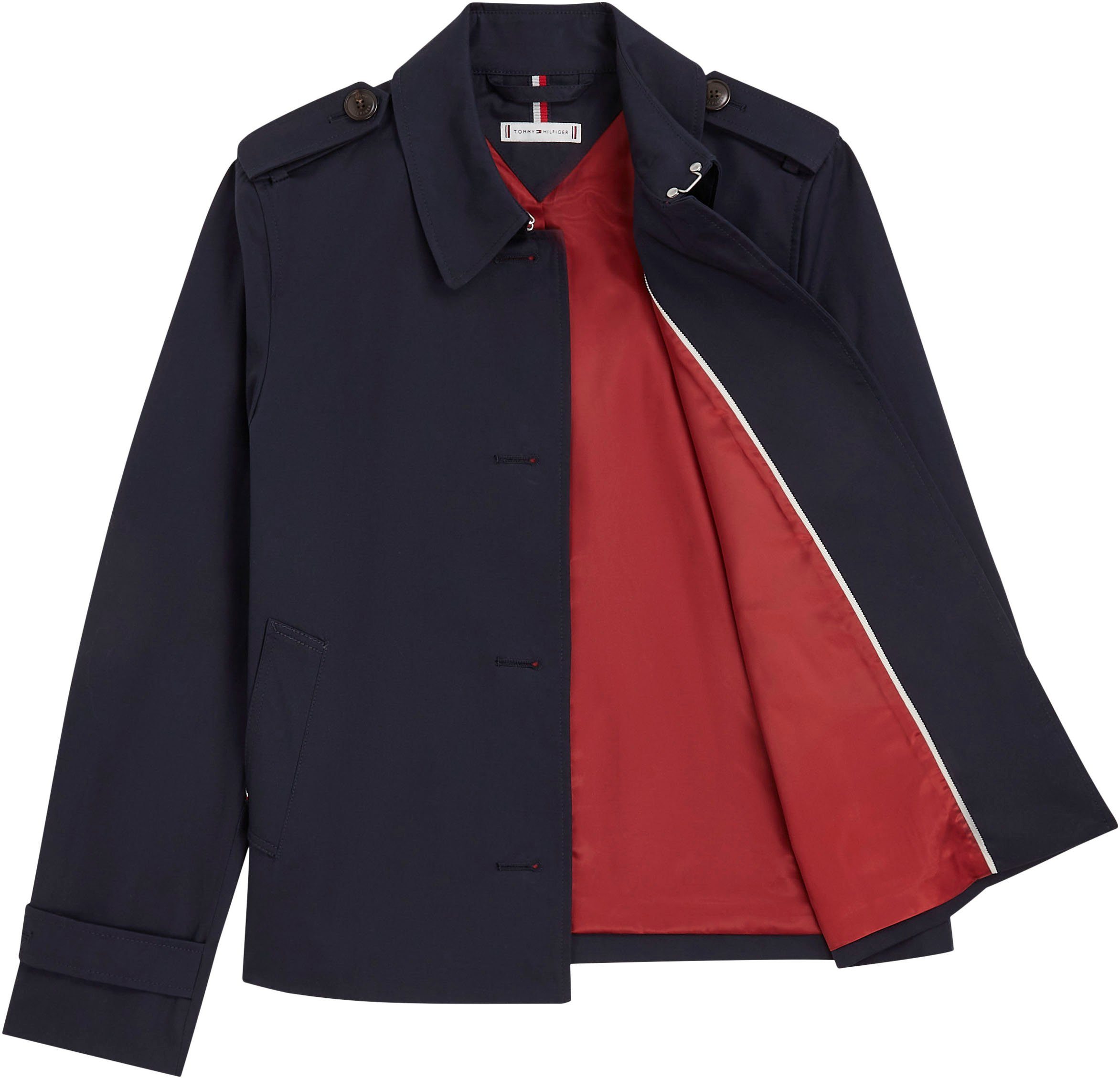 Tommy Hilfiger Kort jack COTTON SB SHORT TRENCH met typische trenchdetails
