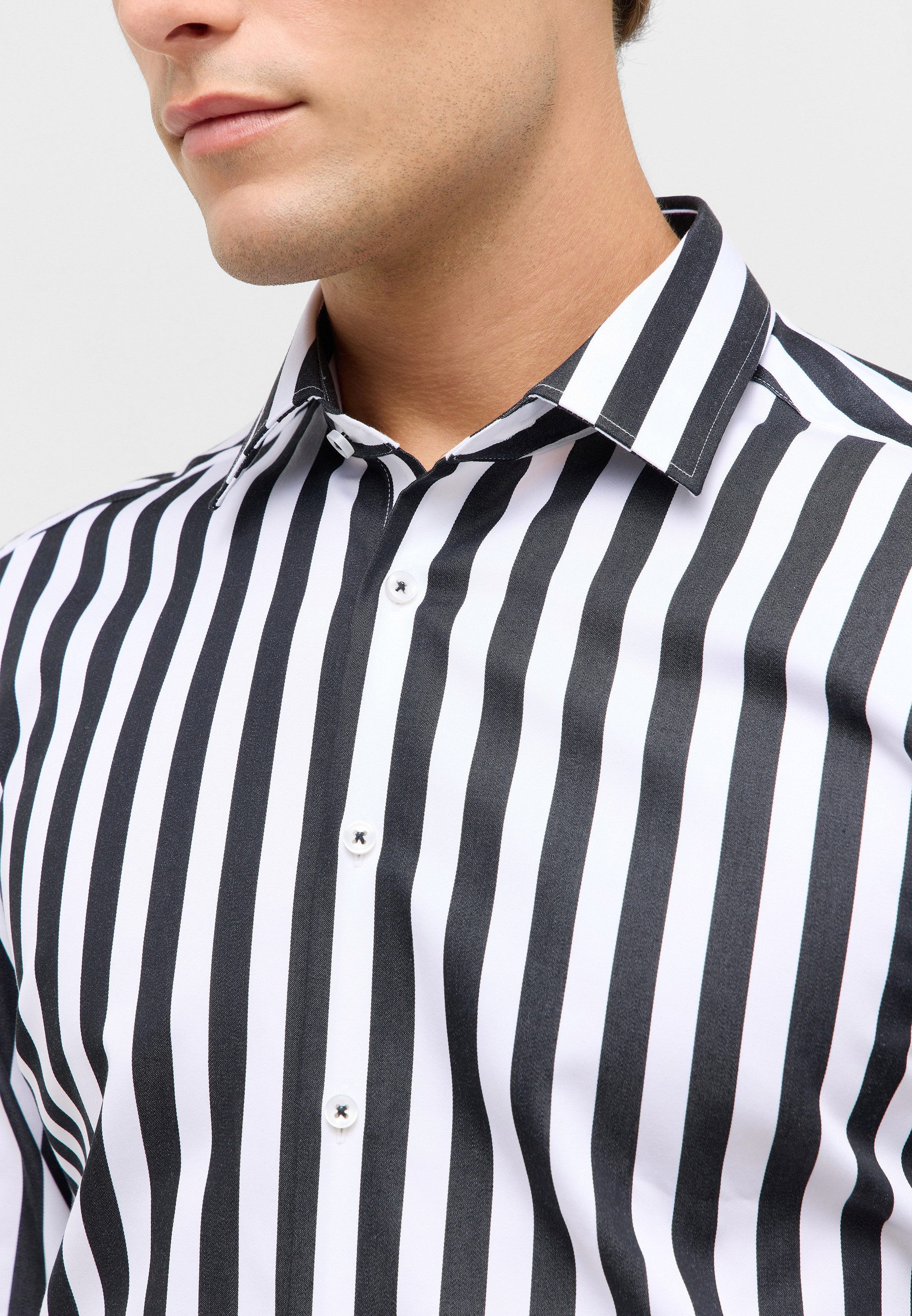 Eterna Overhemd met lange mouwen Slim fit NON IRON (strijkvrij)