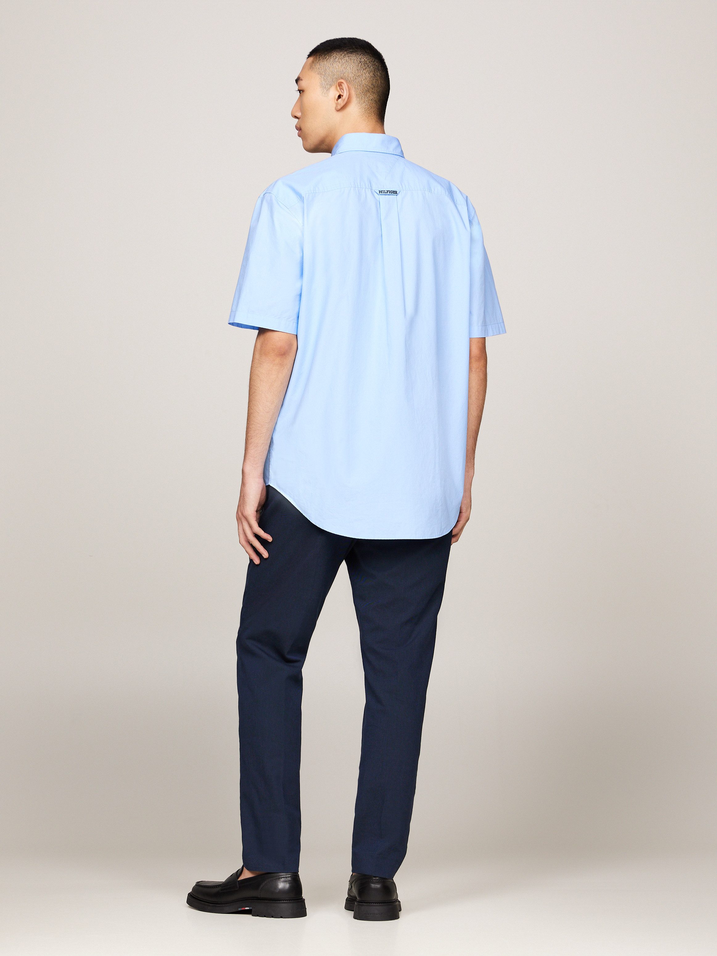 Tommy Hilfiger Overhemd met korte mouwen WCC POPLIN TWO POCKET SHIRT S/S