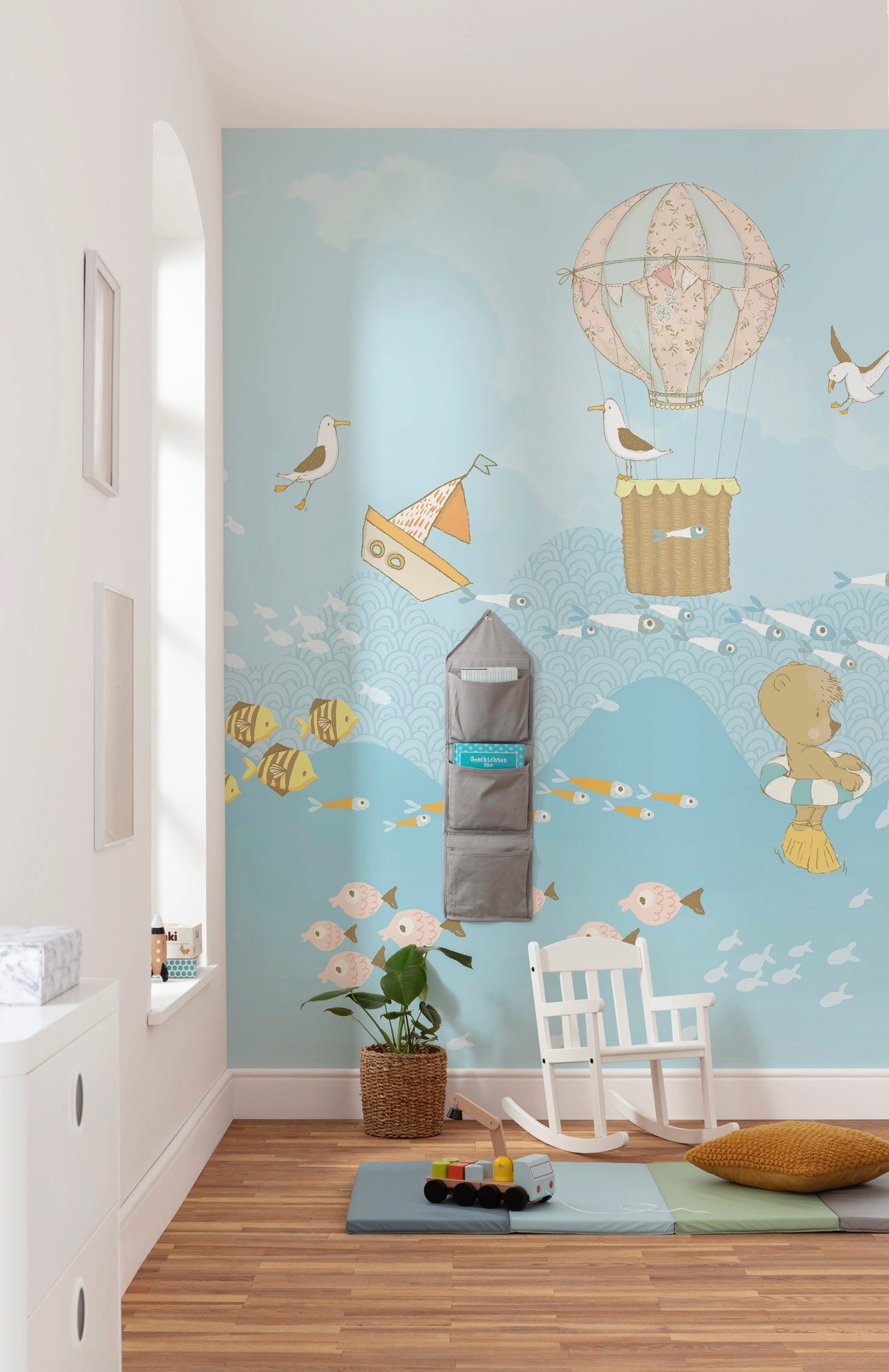 Komar Vliesbehang Digitale print vlies - Wavy Venture - Afmeting 200 x 250 cm