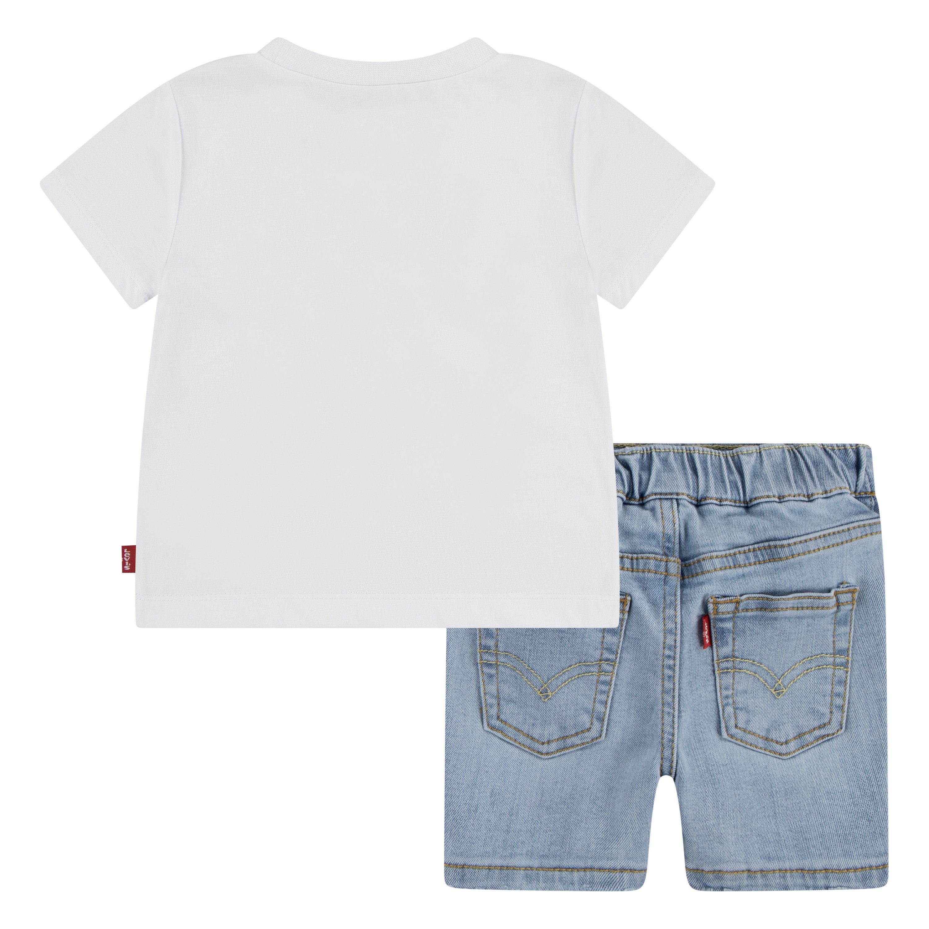 Levi's Kidswear T-shirt short LVB LEVI 3D SAILING DENIM SET (set, 2-delig, 2-delig)