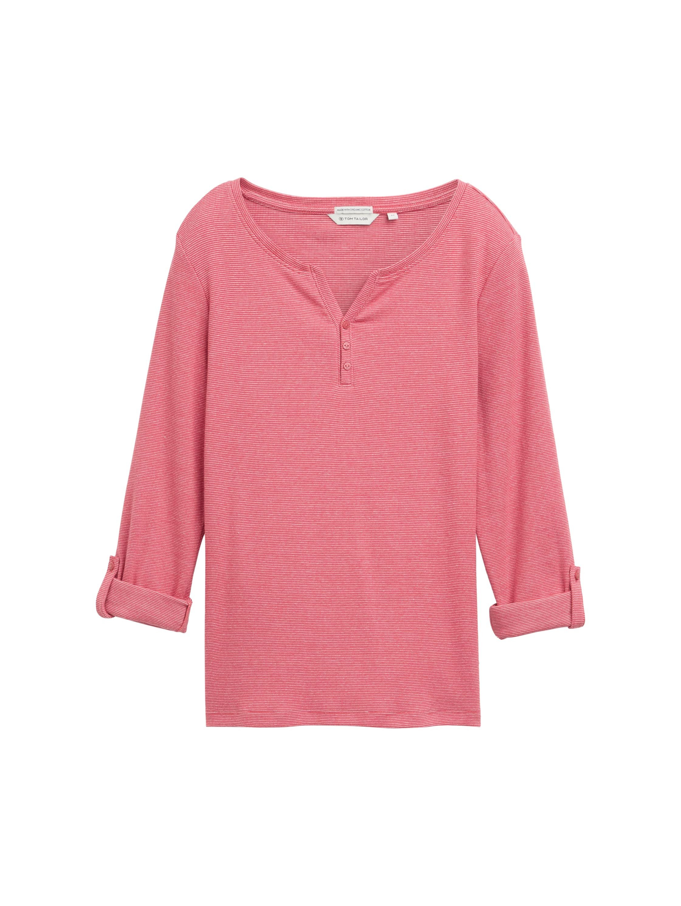 Tom Tailor Henleyshirt met 7 8 mouw