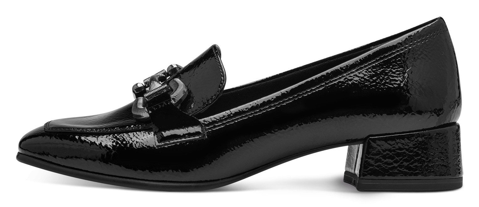 Tamaris Instappers hakken, pumps, lage schoen, instapschoen met modieuze decoratieve gesp