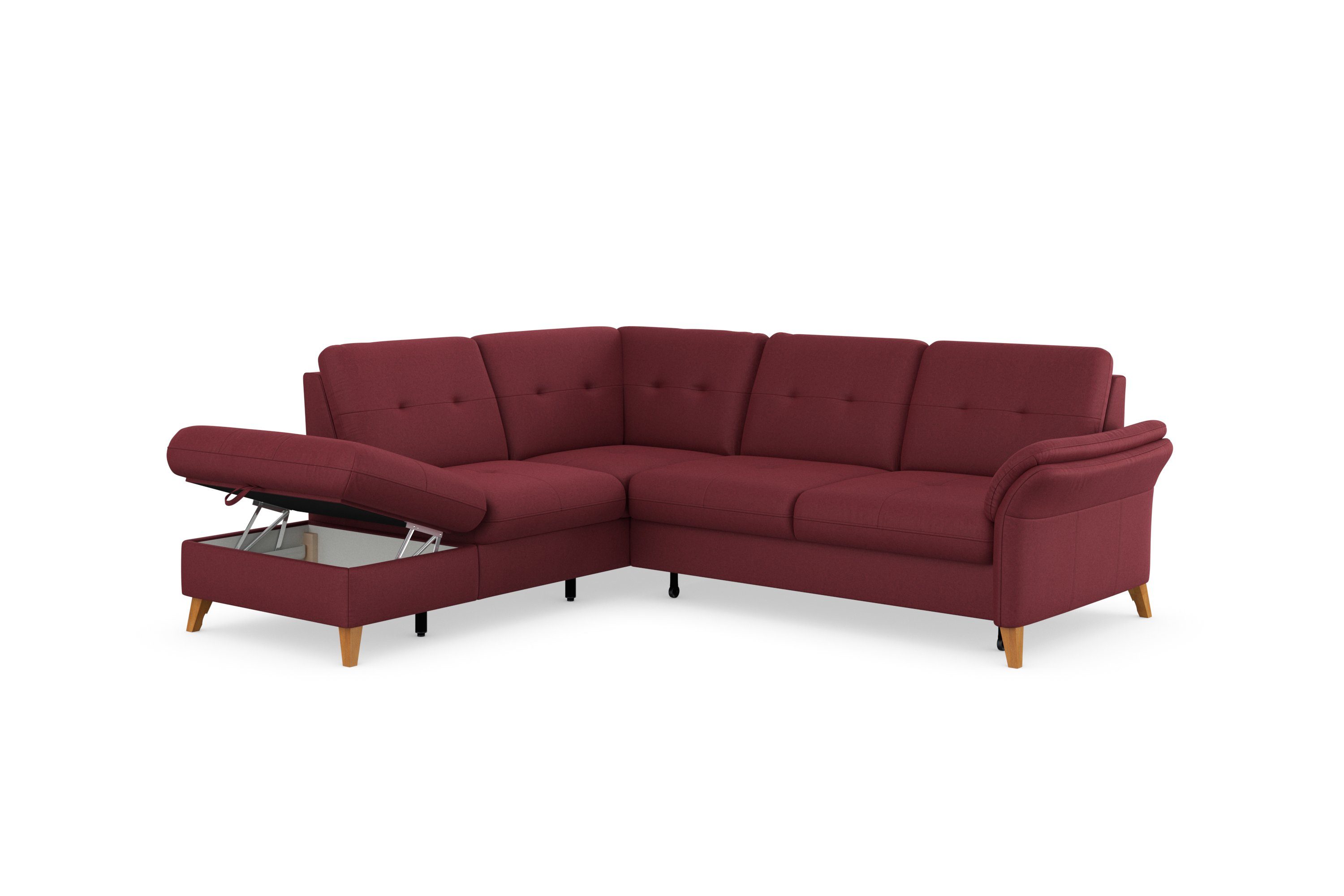 sit&more Hoekbank Göteborg inclusief zitdiepteverstelling, optioneel met bedfunctie & bedlade