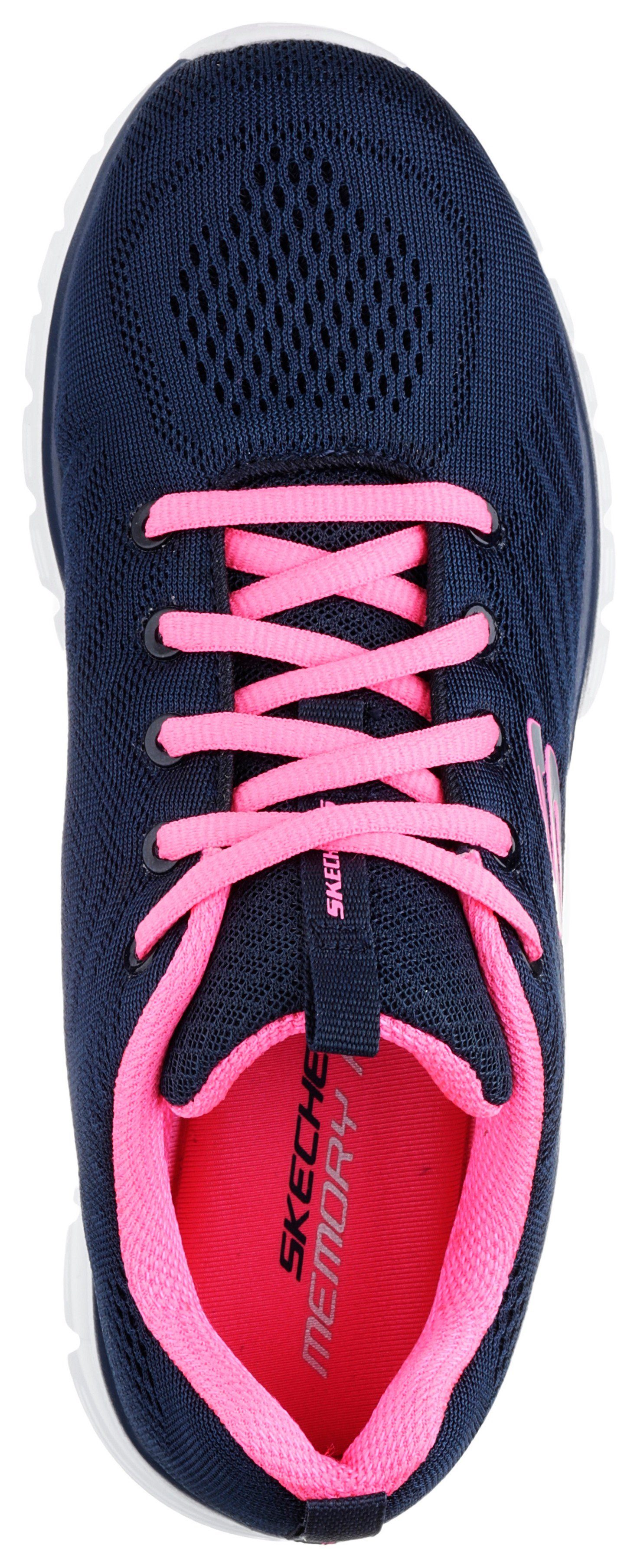 Skechers Sneakers Graceful - Get Connected Vrijetijdsschoen, lage schoen, veterschoen in schoenwijdte G (wijd)