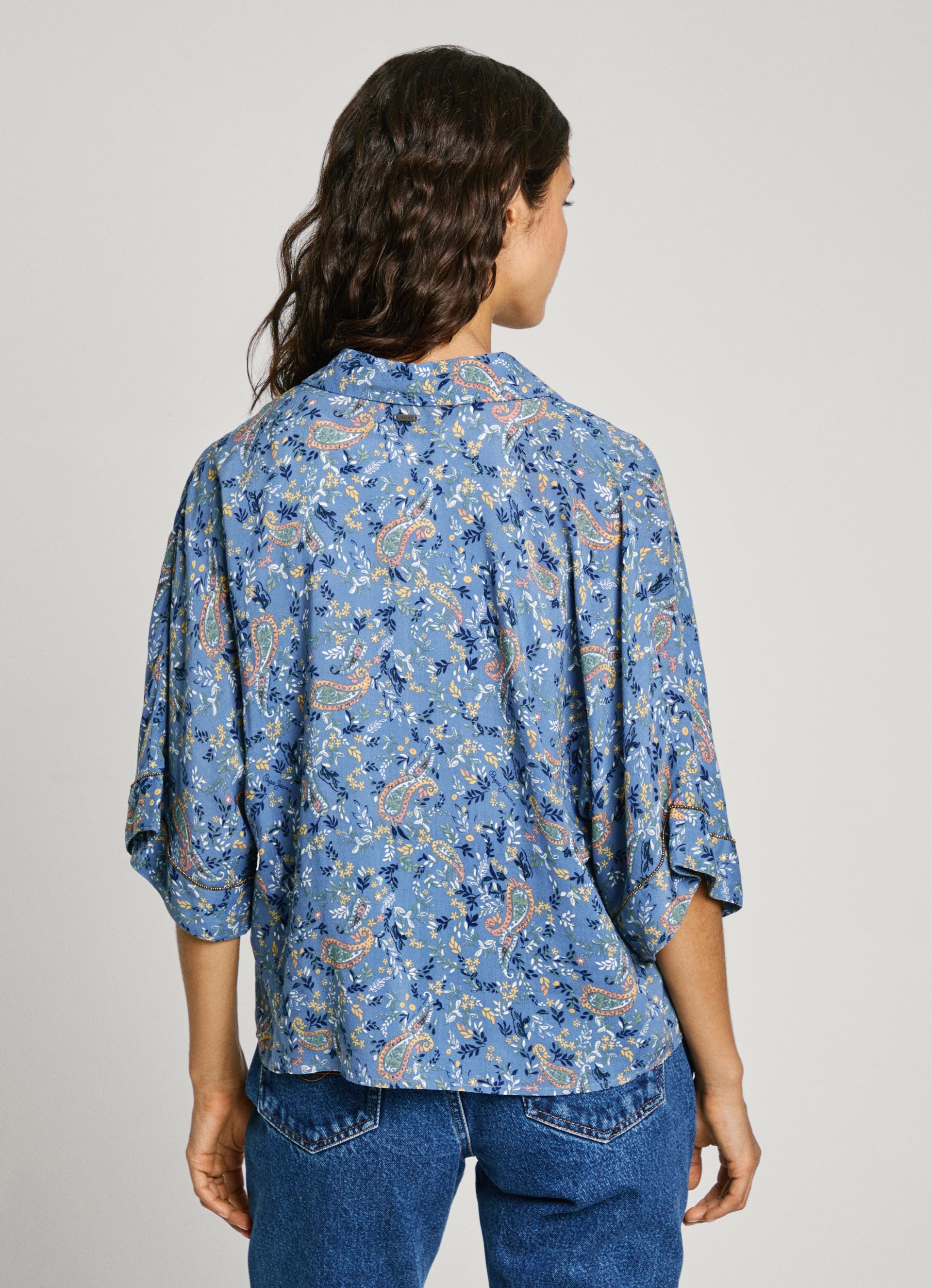 Pepe Jeans Gedessineerde blouse MERY met paisley patroon in trendy pyjama-stijl