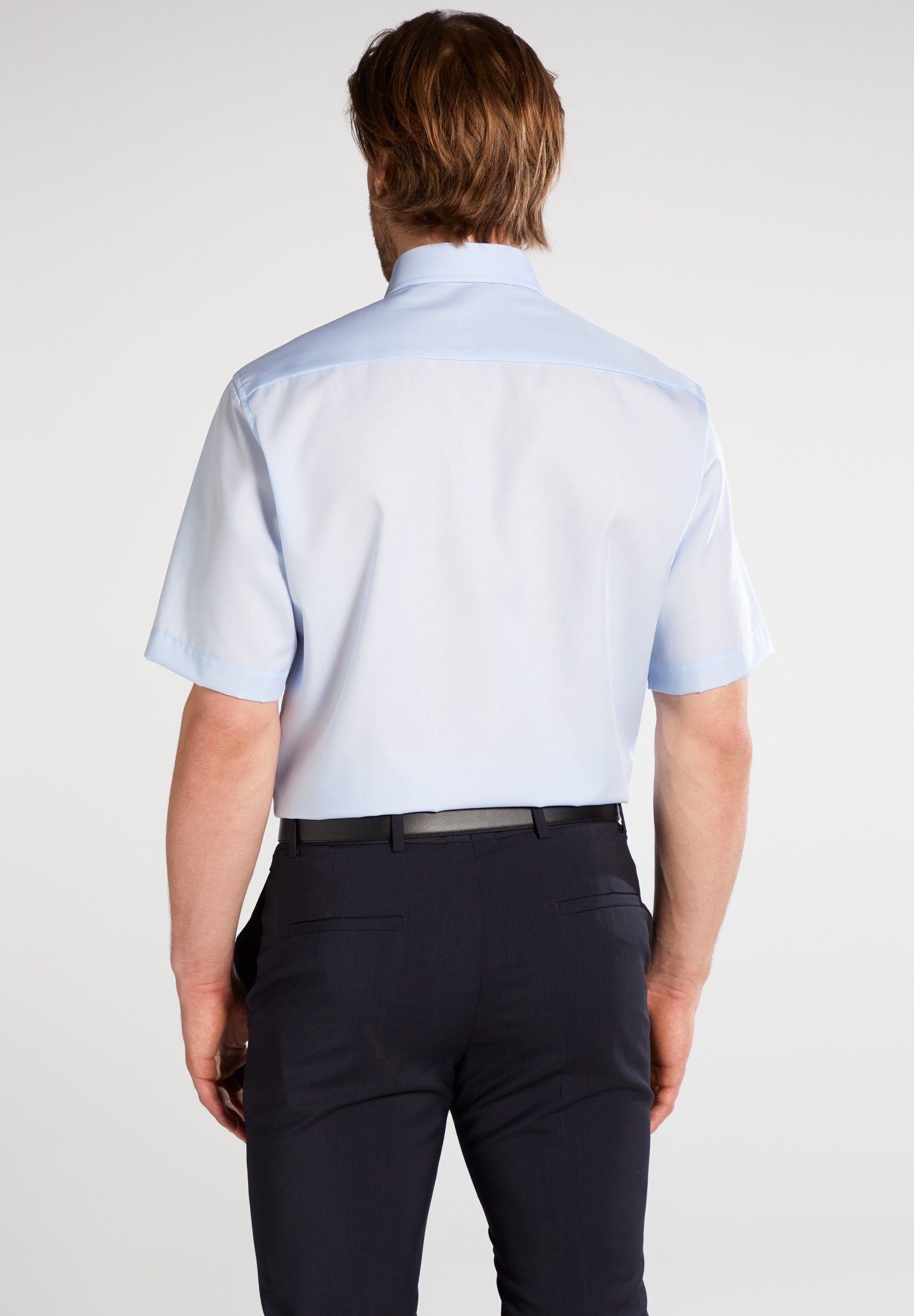 Eterna Overhemd met korte mouwen Comfort fit NON IRON (strijkvrij)