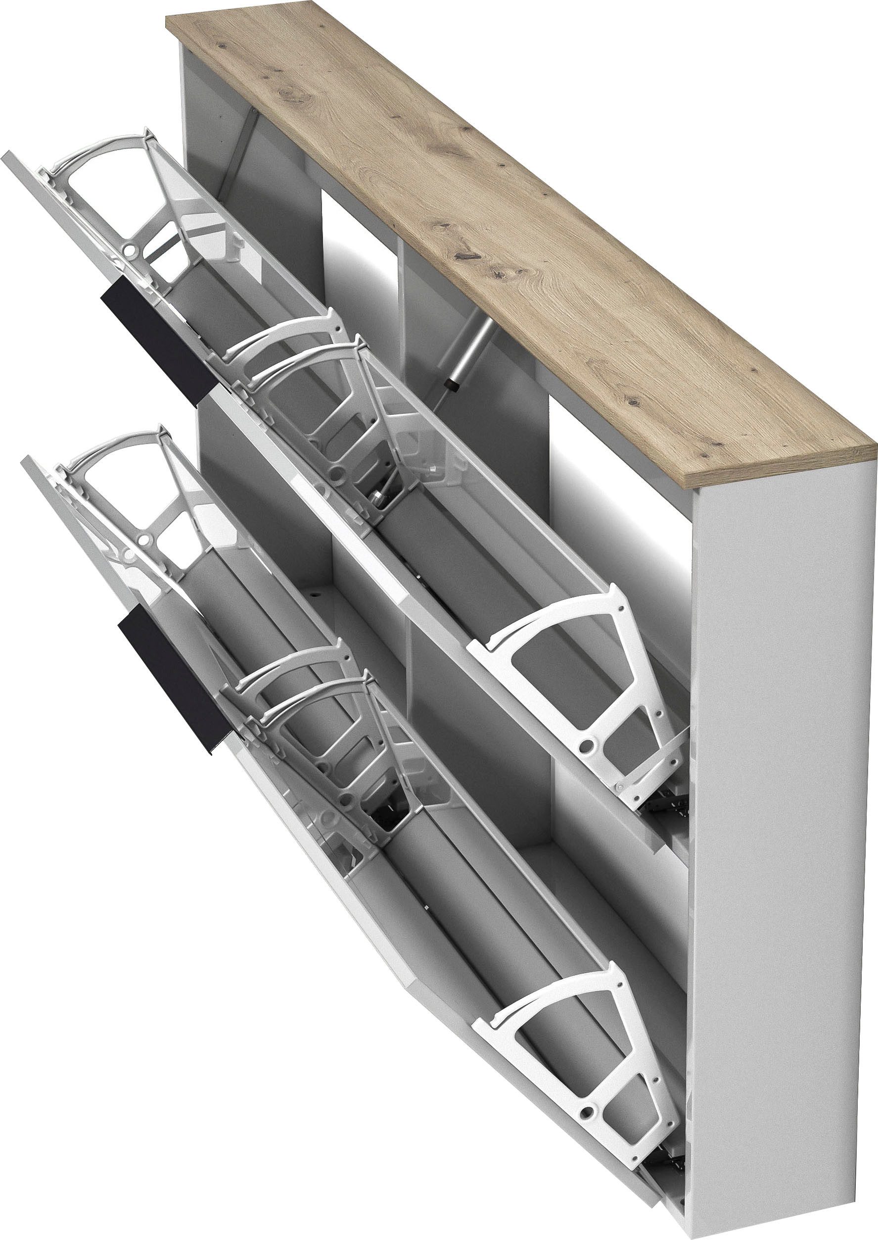 INOSIGN Schoenenkast SPACE, schoenenkipper, schoenenkast, schoenencommode, slechts 19 cm diep