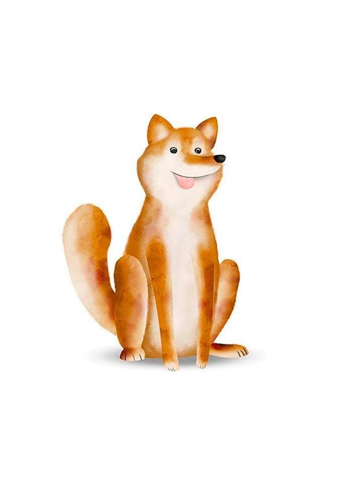 Komar Poster Cute animal Dog Hoogte: 40 cm