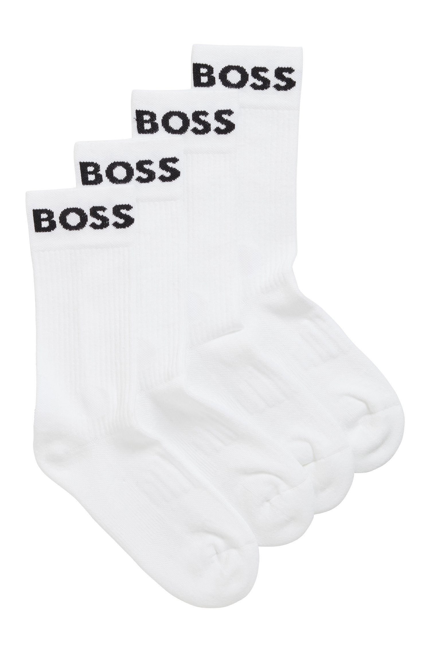 BOSS Sportsokken (set, 2 paar, 2 stuks) heren sportsokken maat 39-42 wit