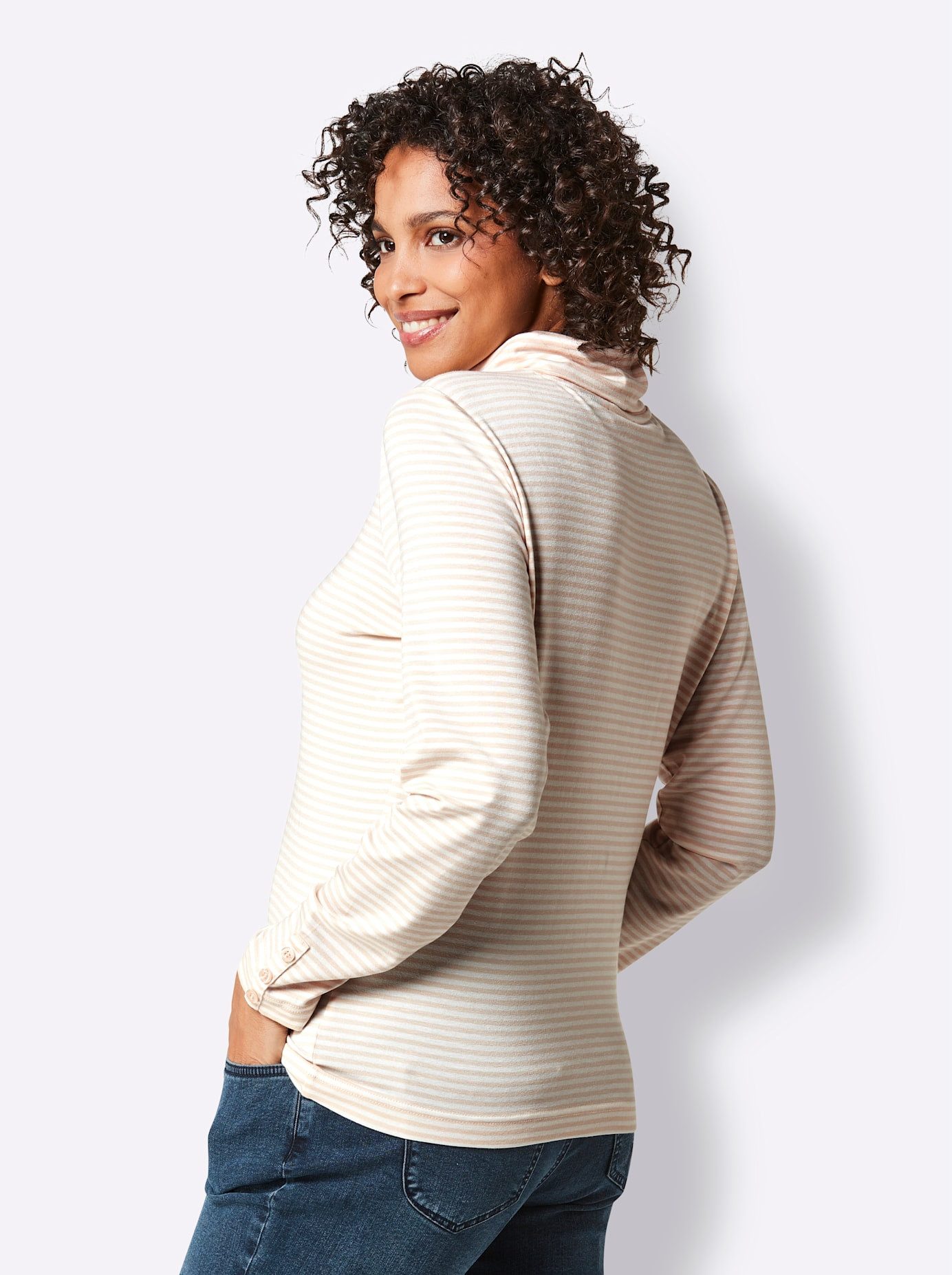 CREATION L PREMIUM Colshirt Lyocell-shirt (1-delig)
