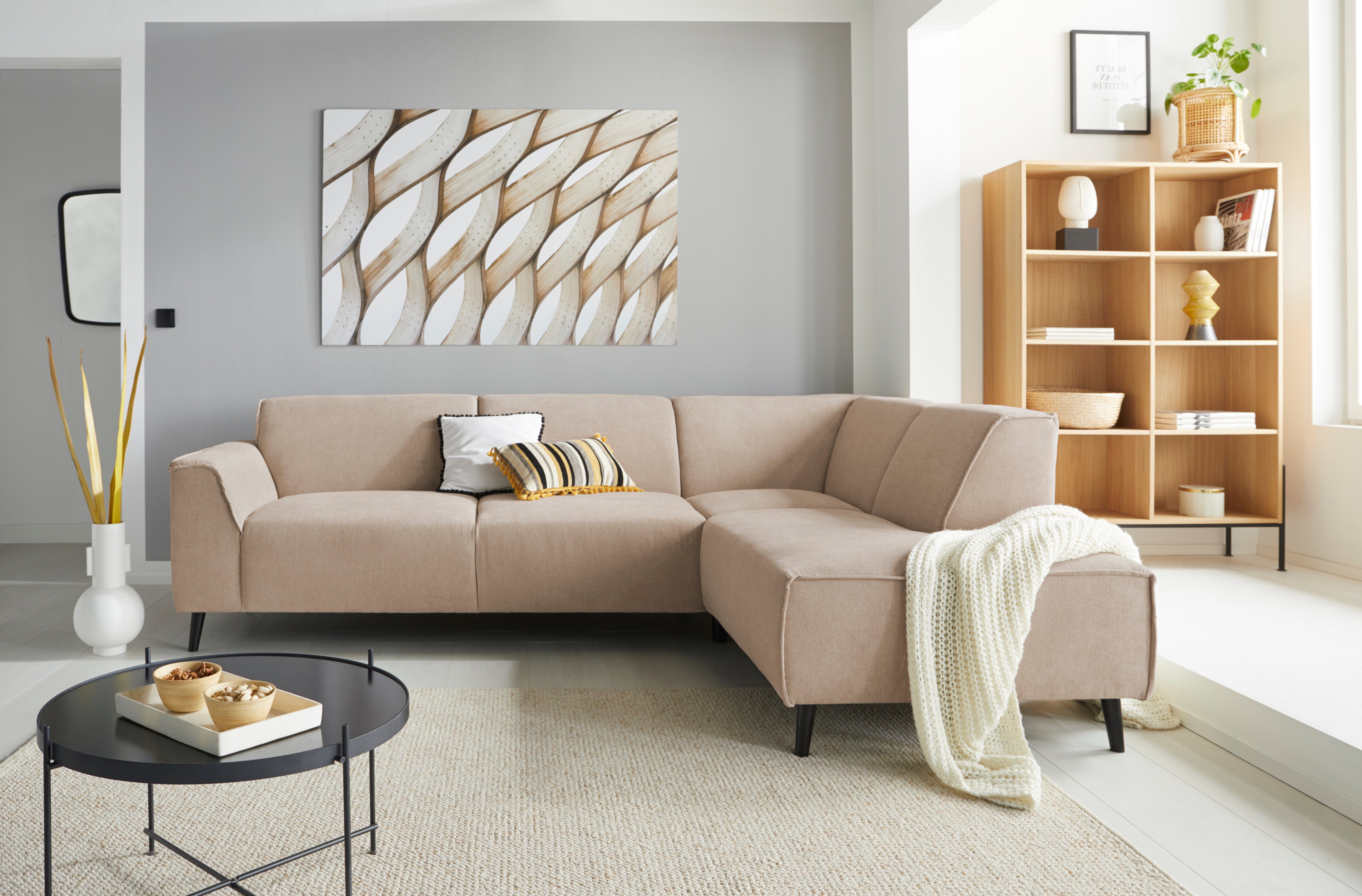 DOMO collection Hoekbank Amora, comfortabel en tijdloos, L-vorm