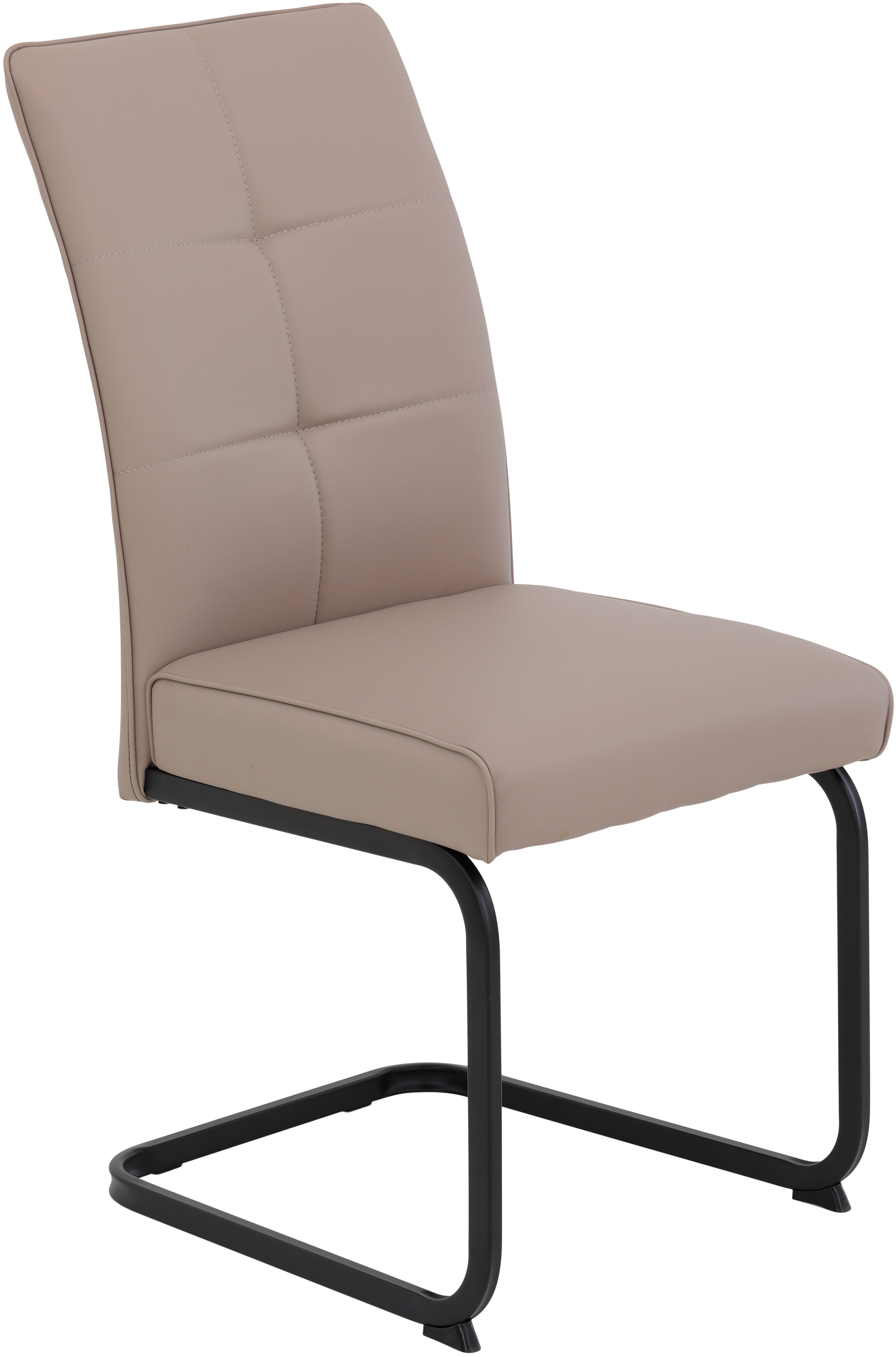 HELA Vrijdragende stoel Vrijhangende TOLEDO stoel met comfortzitting, gevoerd, microvezel bekleding (set)