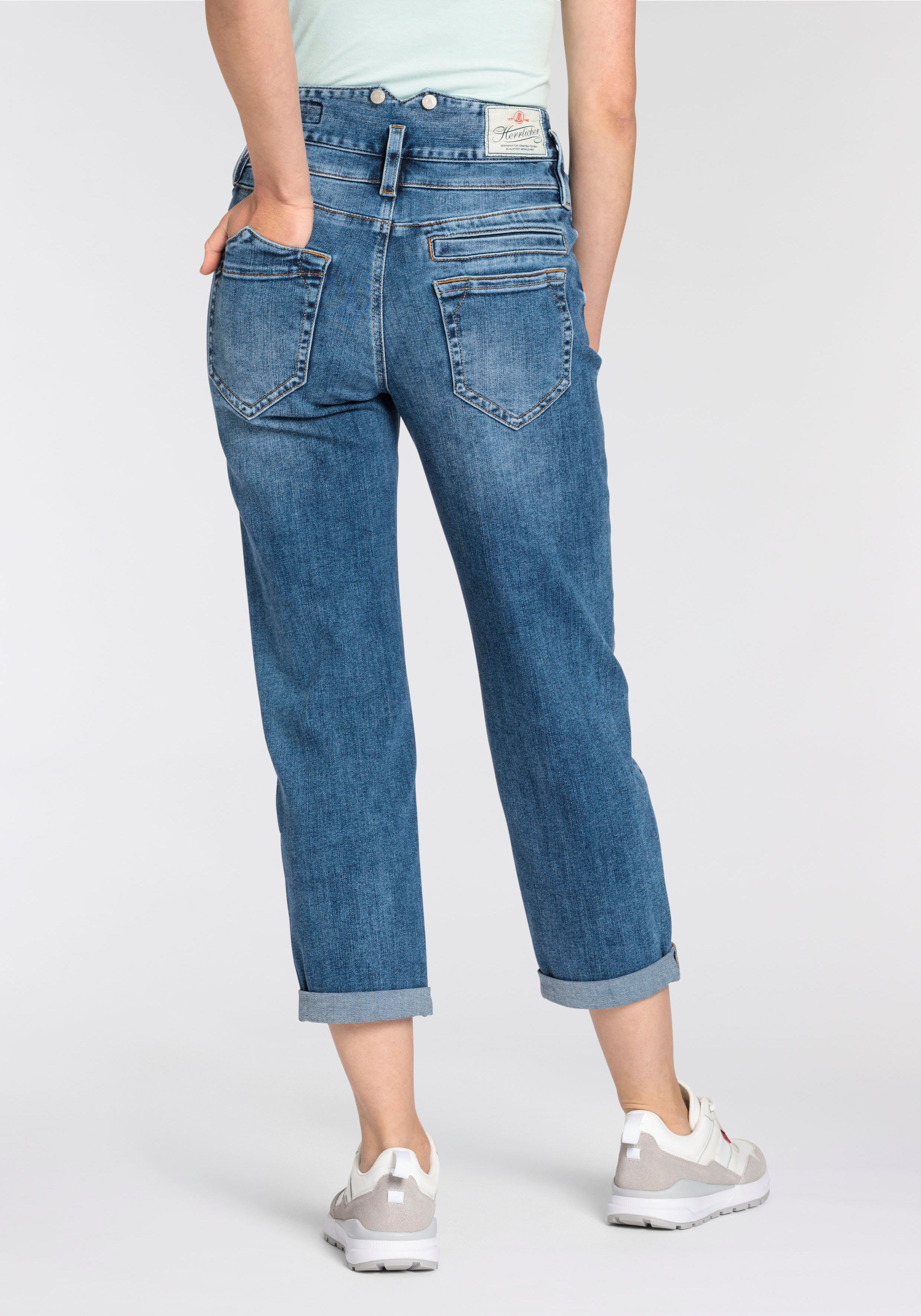 Herrlicher High-waist jeans Pitch HI Tap Denim Light