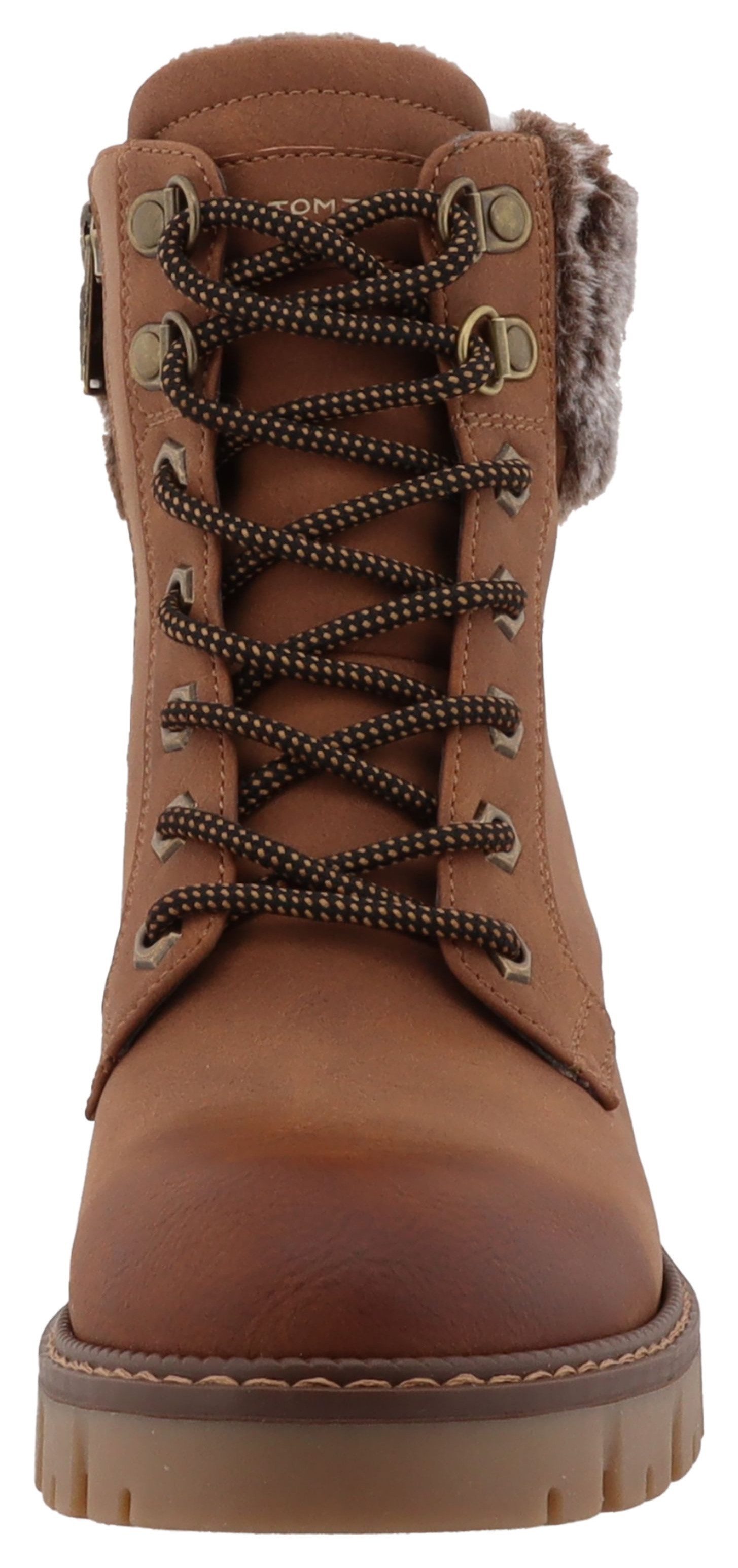 Tom Tailor Winterlaarsjes Workerboots, plateau-enkellaars met blokhak