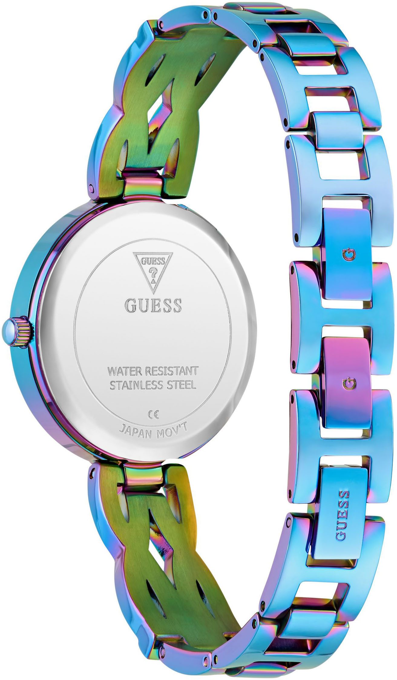 Guess Kwartshorloge Coral Horloge, dameshorloge, stalen armband