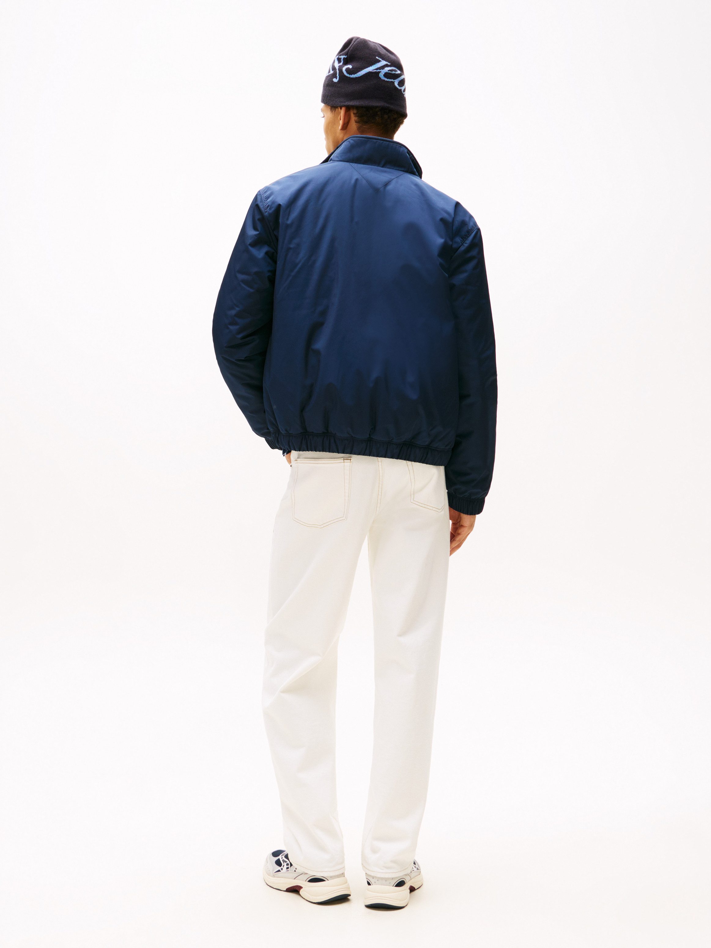 TOMMY JEANS Blouson TJM ESSENTIAL PADDED JACKET EXT glanzend, stretch manchetten, opstaande kraag