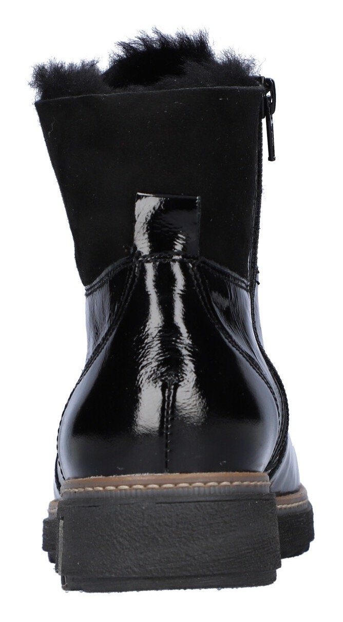 Waldläufer Hoge veterschoenen HITOMI in lak-look, breedte h