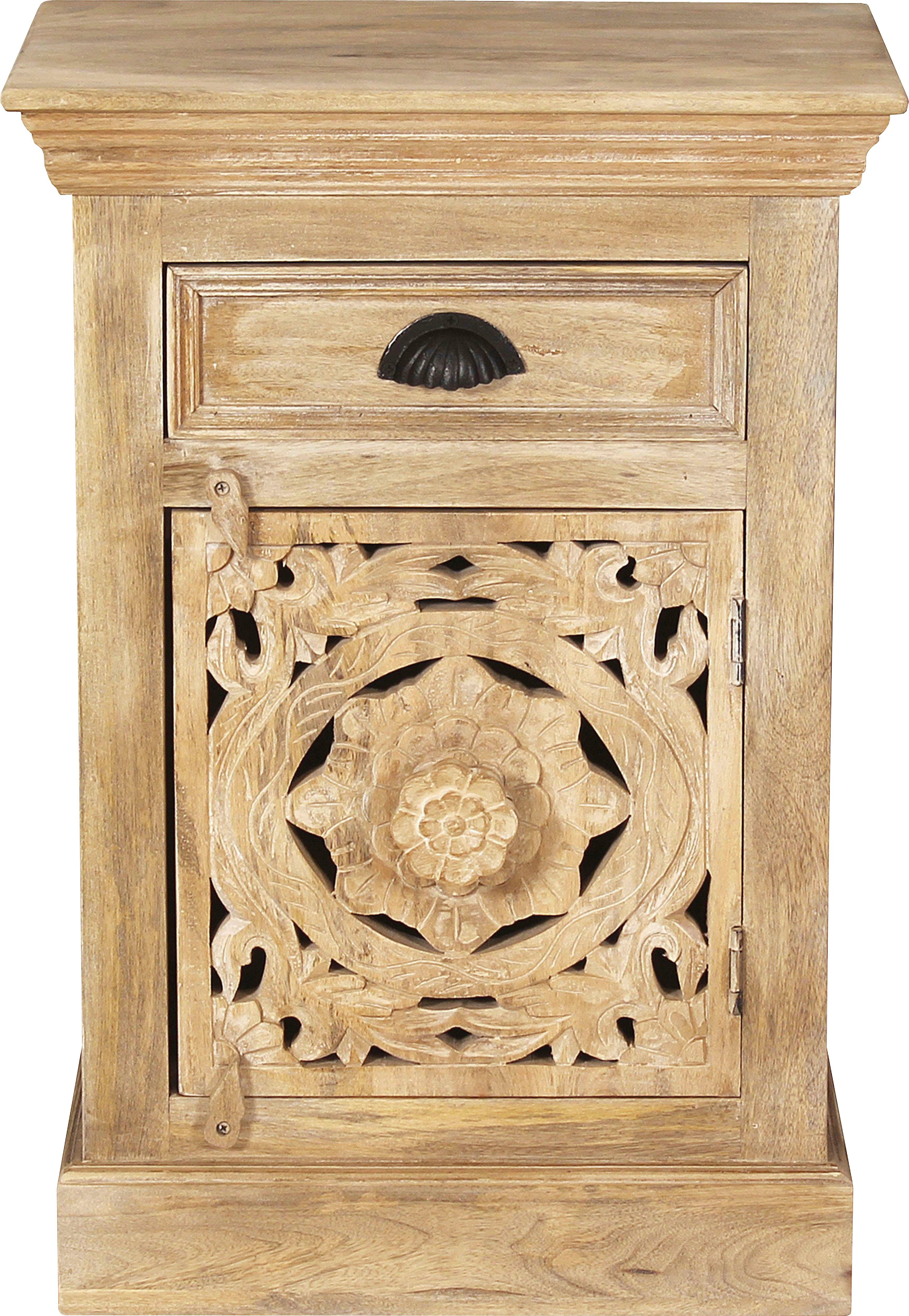 SIT Kast Met luxueuze houtsnijwerk dressoirs beige