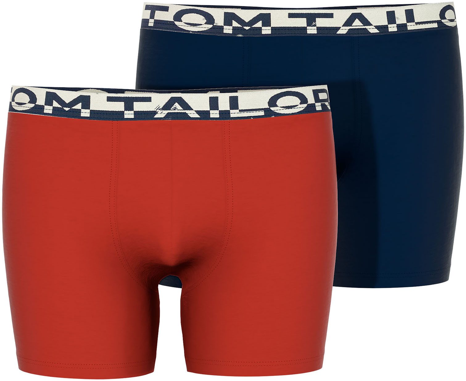 TOM TAILOR Boxershort met logoprint (Set van 2)