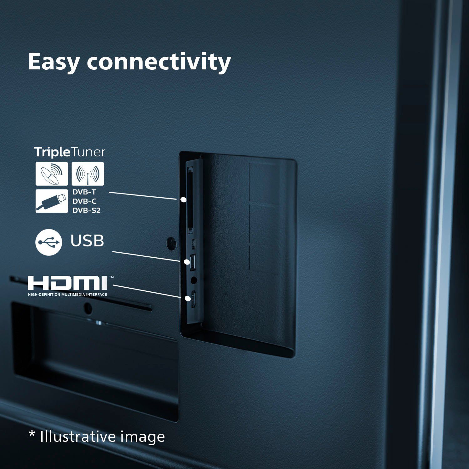 Philips Led-TV 43PUS7608/12, 108 cm / 43", 4K Ultra HD, Smart TV