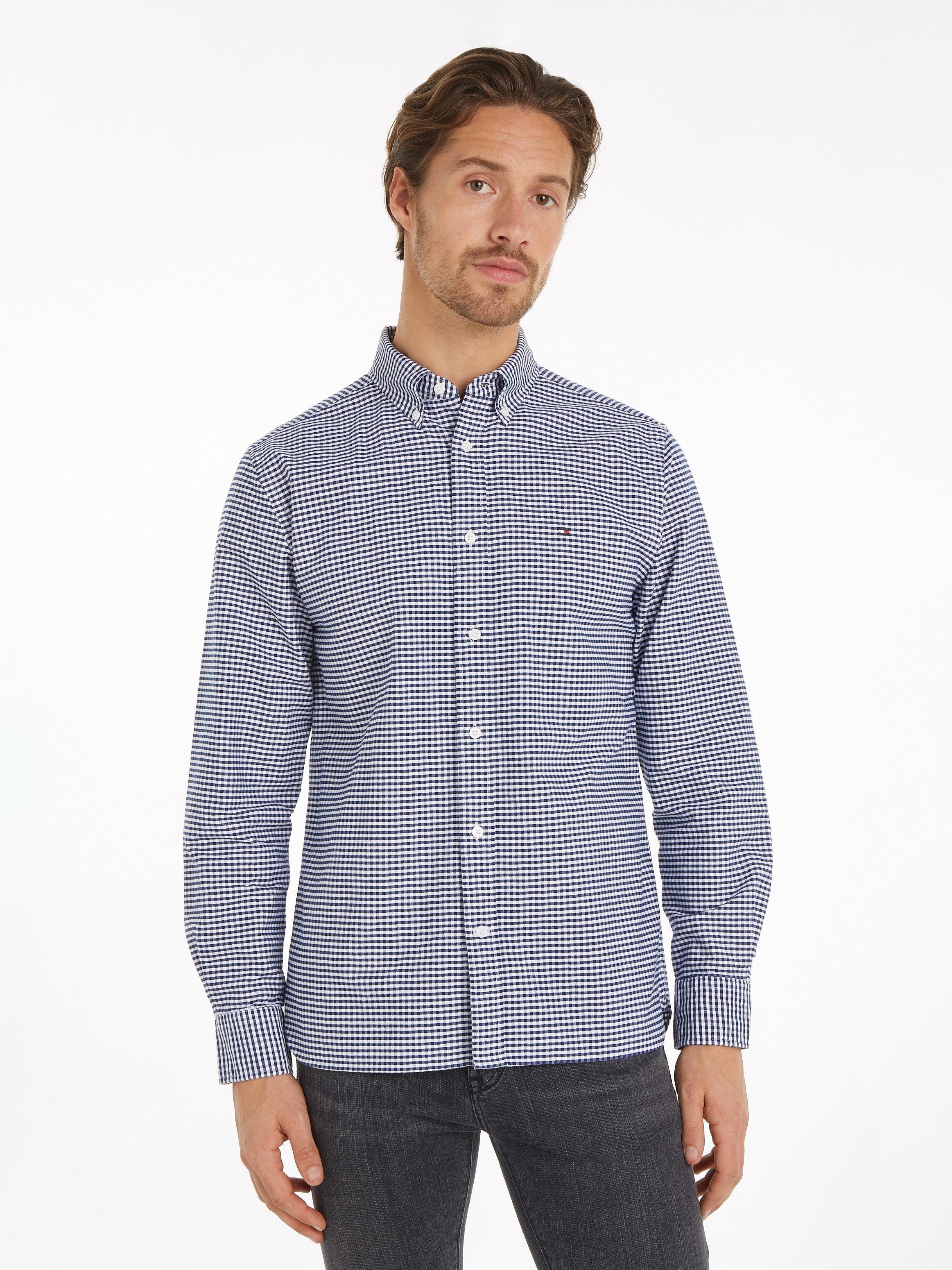 Tommy Hilfiger Overhemd met lange mouwen HERITAGE OXFORD GINGHAM RF SHIRT