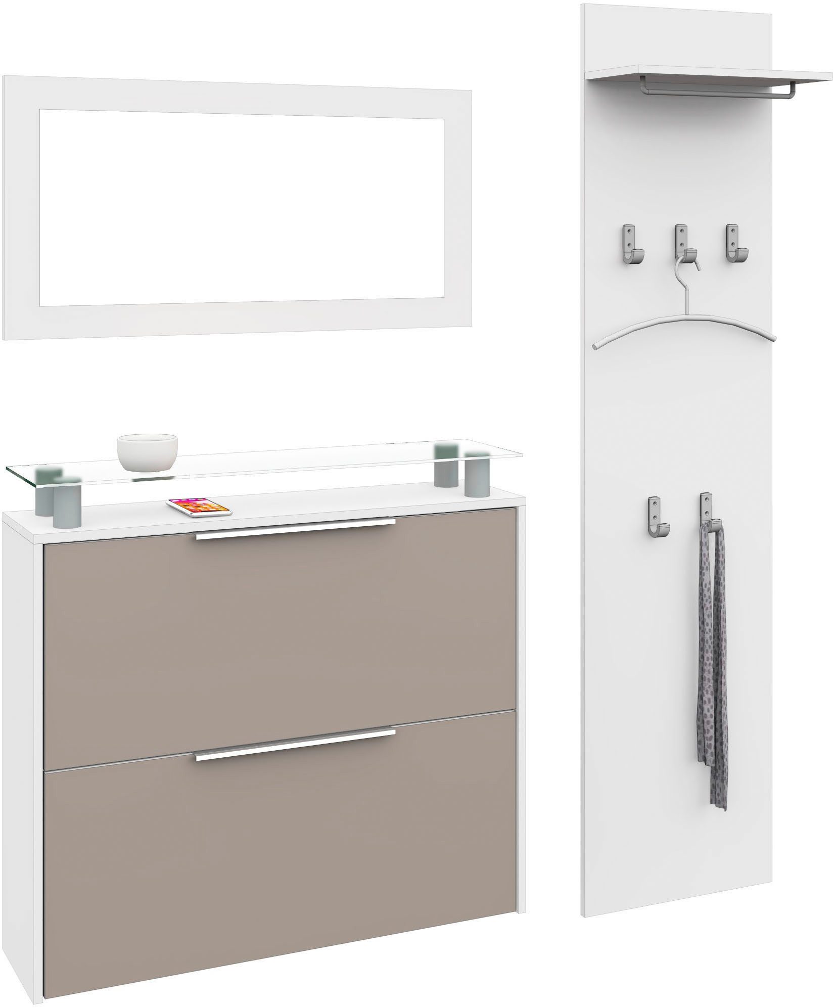 borchardt Möbel Halmeubelset Rena 2(3-delig) (set, 3-delig)