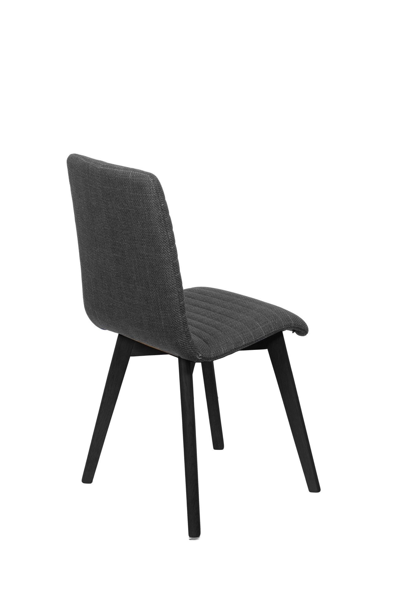 Home affaire Stoel met 4 poten Arosa eettafelstoel, gestoffeerde stoel, keukenstoel, eetstoel 2-delige set, poten van massief eiken of beuken, met gestikt stof (set, 2 stuks)