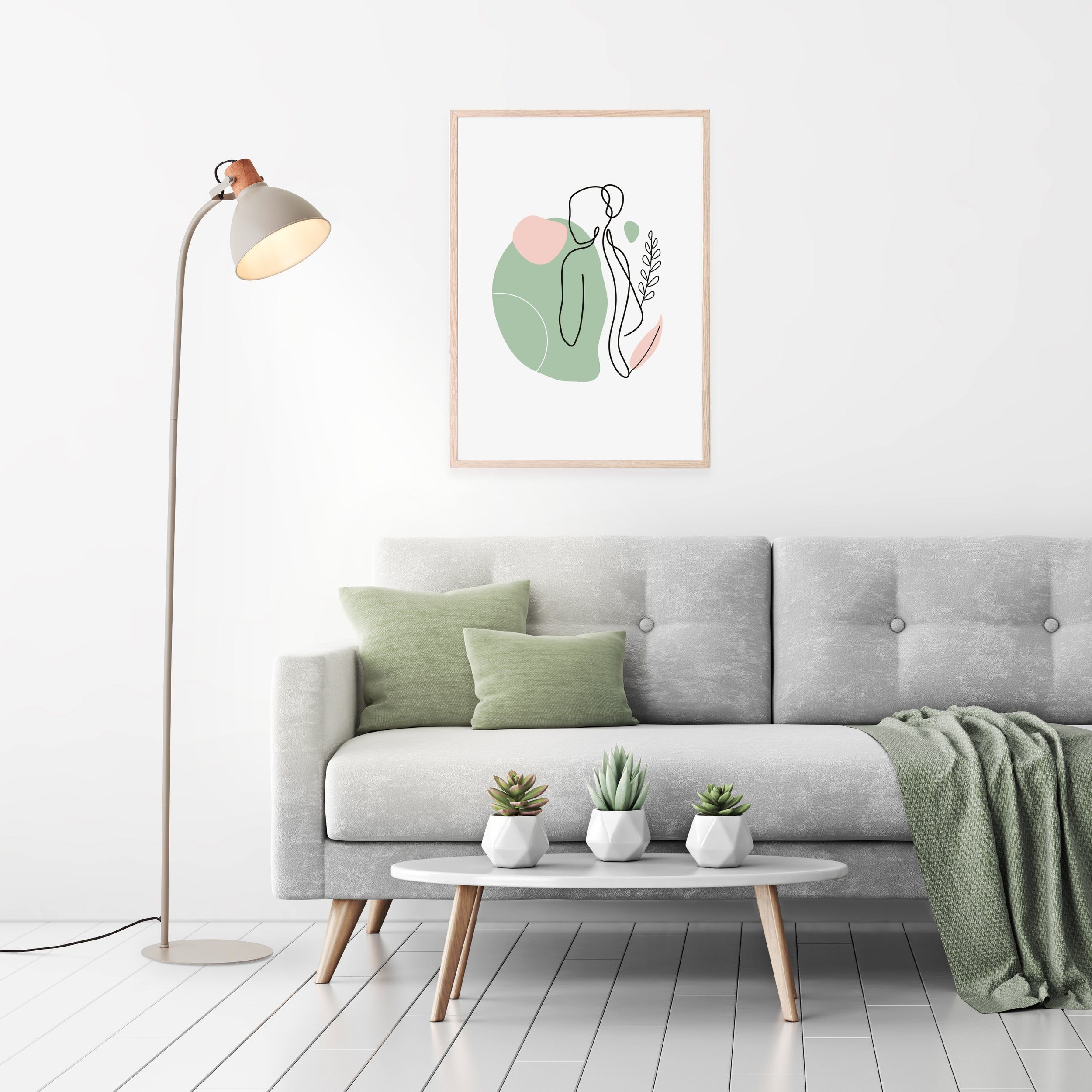 Brilliant Leuchten Staande lamp Erena Hoogte 150 cm, E27, metaal/hout