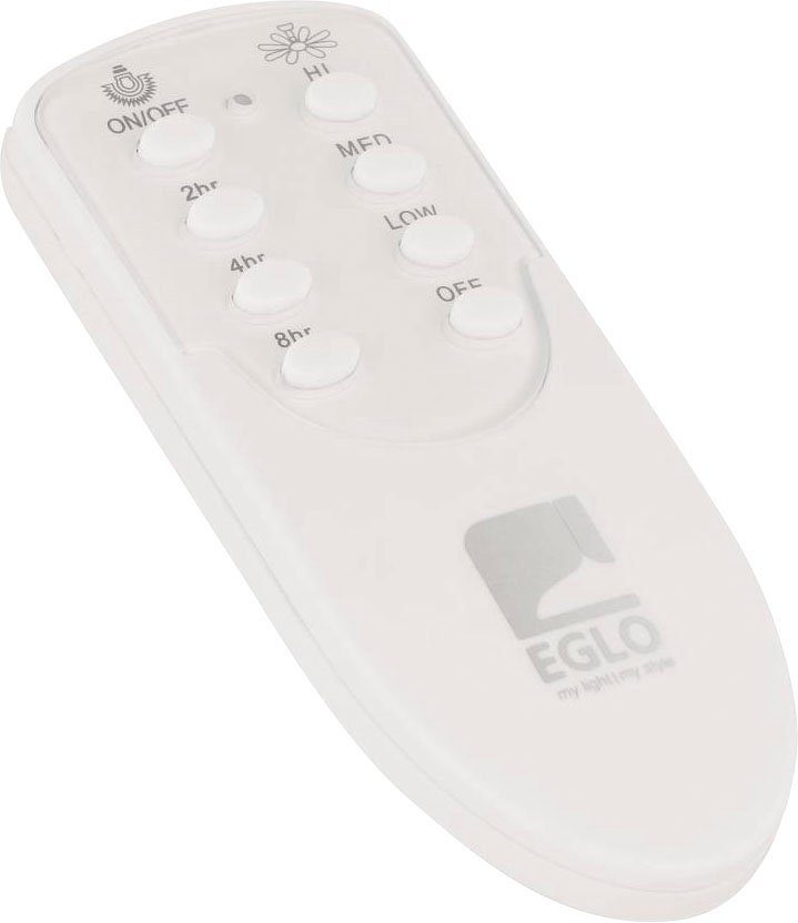 EGLO Led-plafondlamp VARADERO plafondventilator Plafondlamp, ventilator met licht, verwisselbare bladen, afstandsbediening, Ø 122 cm (1 stuk)