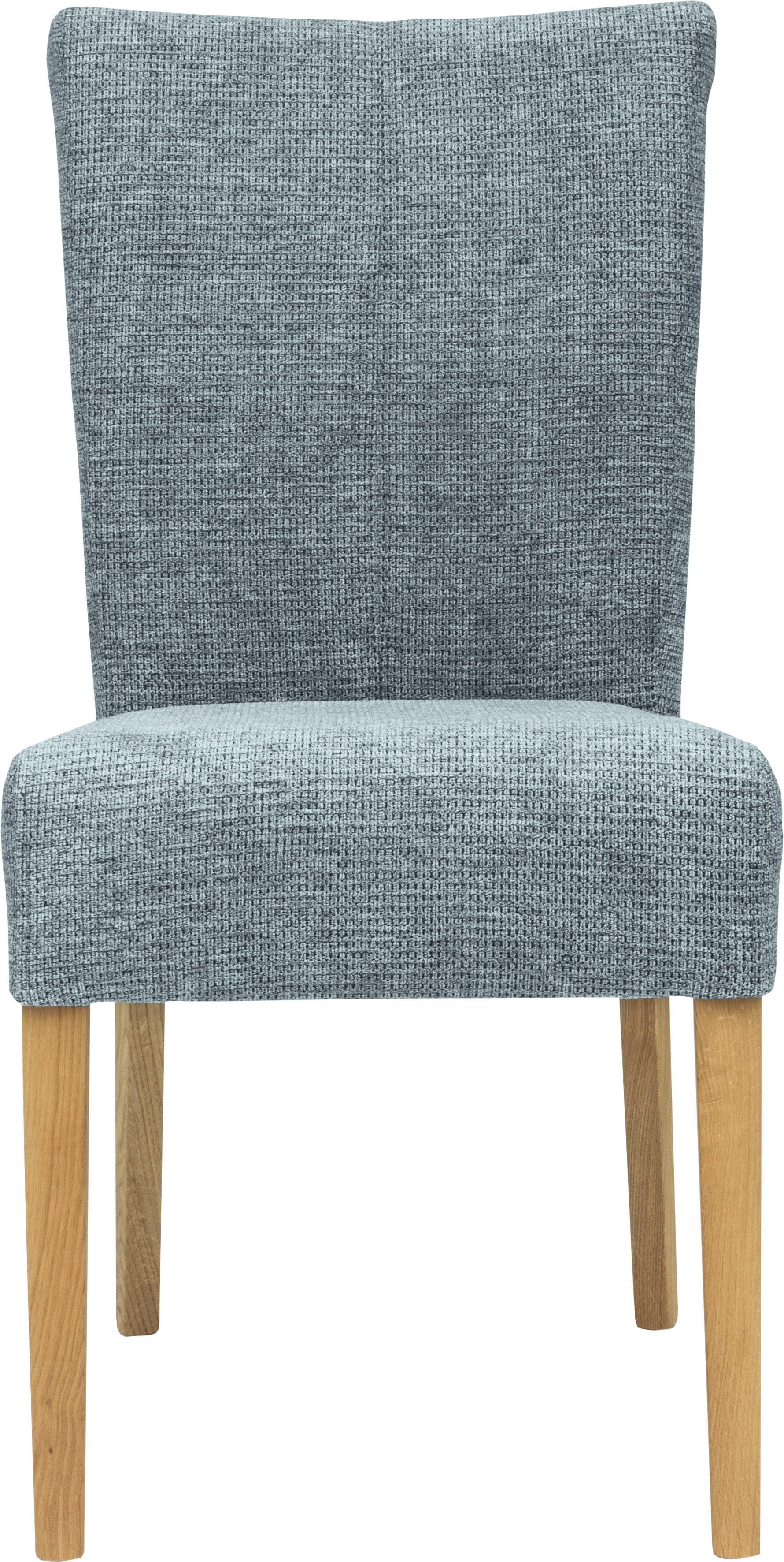 Home affaire Eetkamerstoel Queen Polsterstoel BESTSELLER verschillende type bekleding, massief houten onderstel (set)