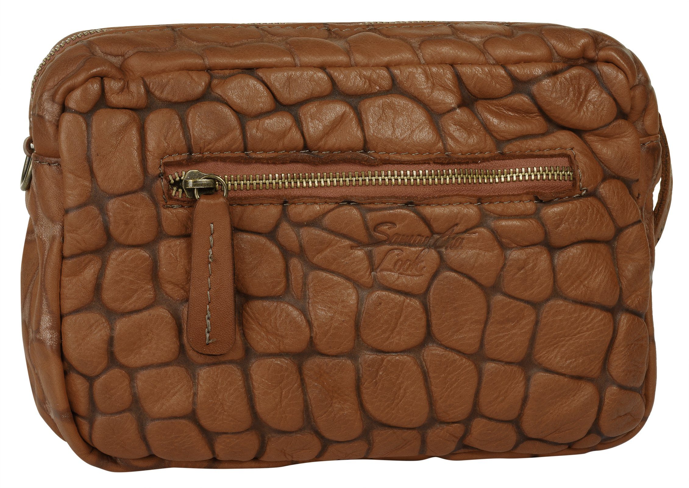 Samantha Look Schoudertas echt leer, made in italy