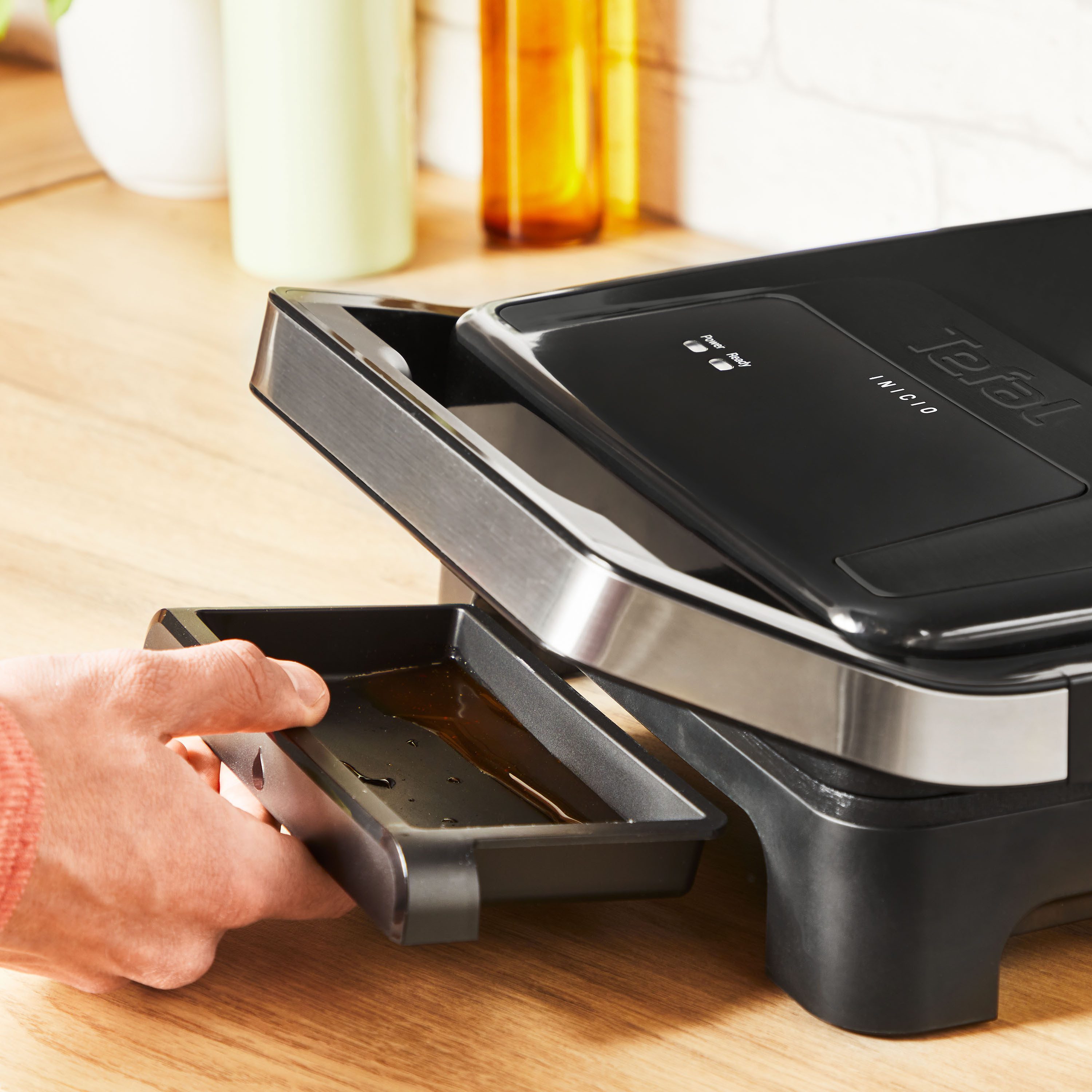 Tefal Contactgrill Inicio Classic, 2-in-1 Panini/Grill, antihaftbeschichtete Platten