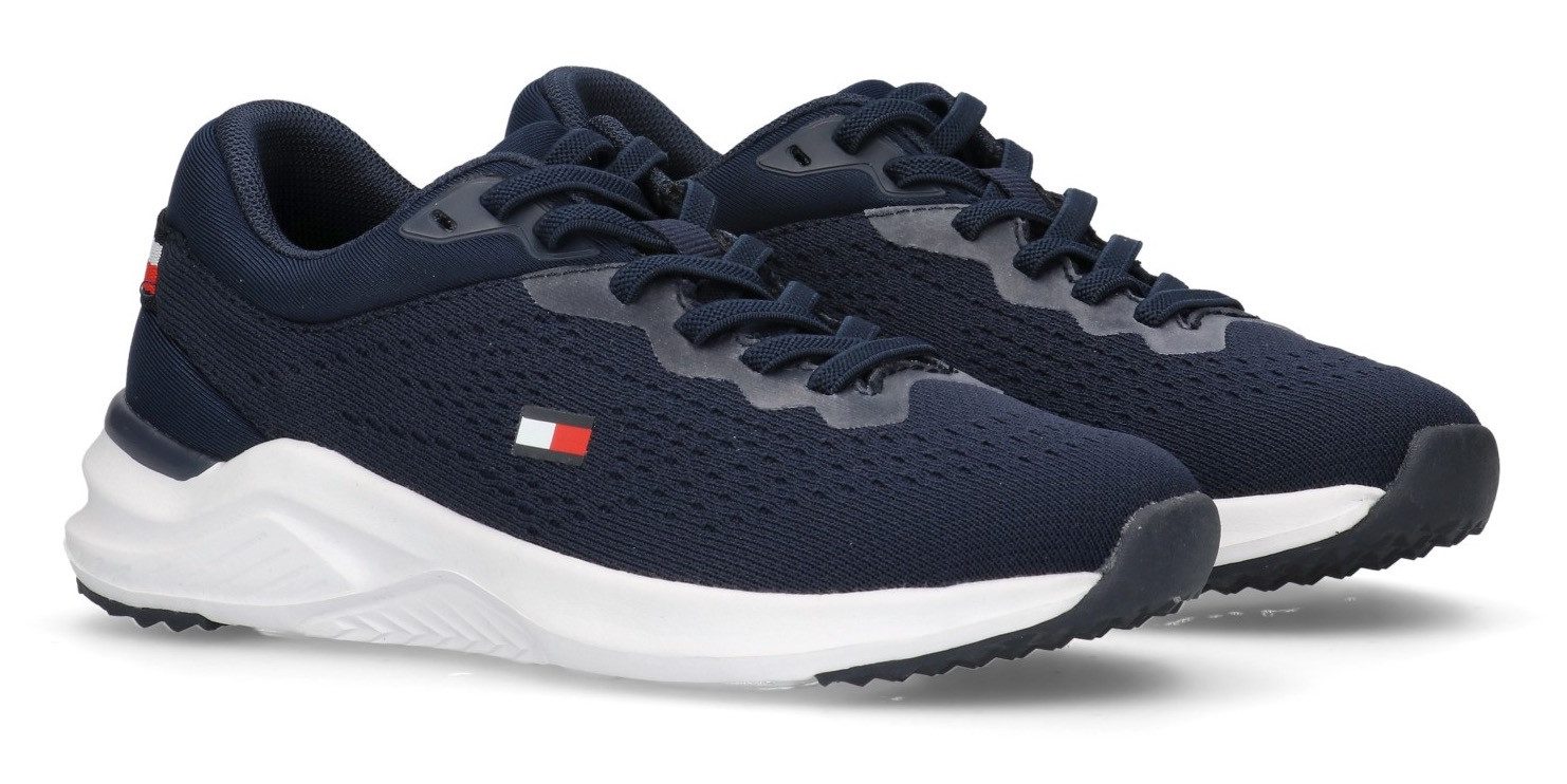 Tommy Hilfiger Sneakers , veterschoenen, vrijetijdsschoen met logovlag