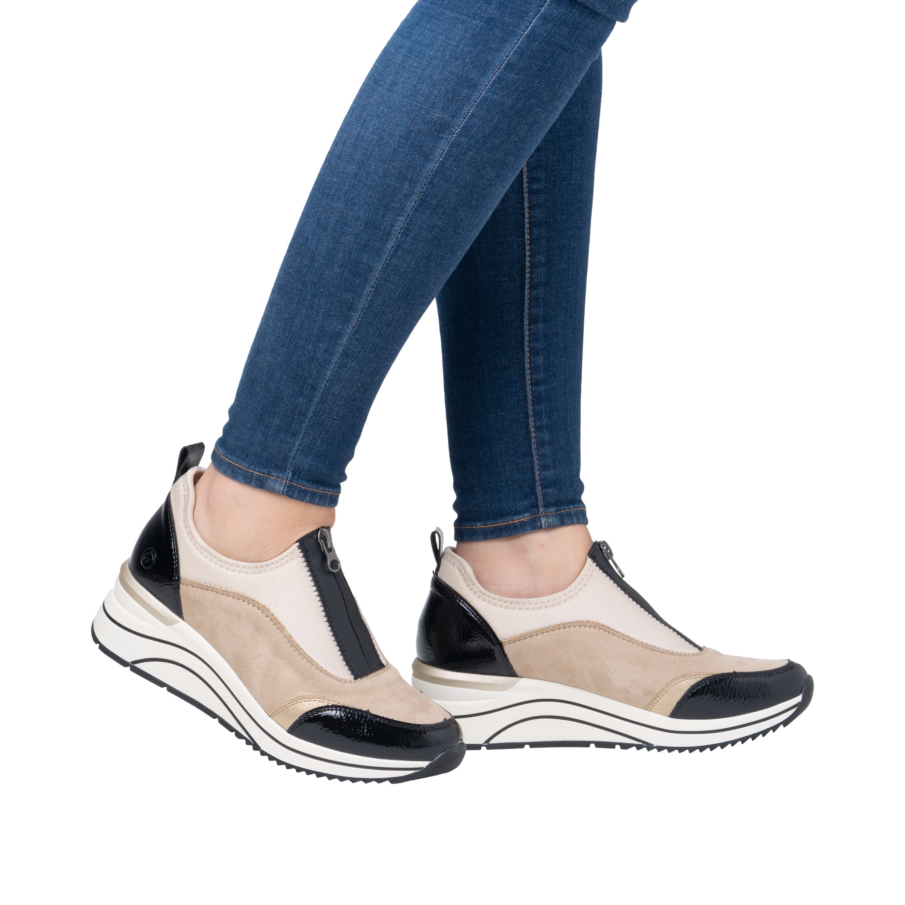 Remonte Slip-on sneakers Elisabeth Hurley-Collection , wedge sneaker, slipper, instapschoen, vrijetijdsschoen, vegan