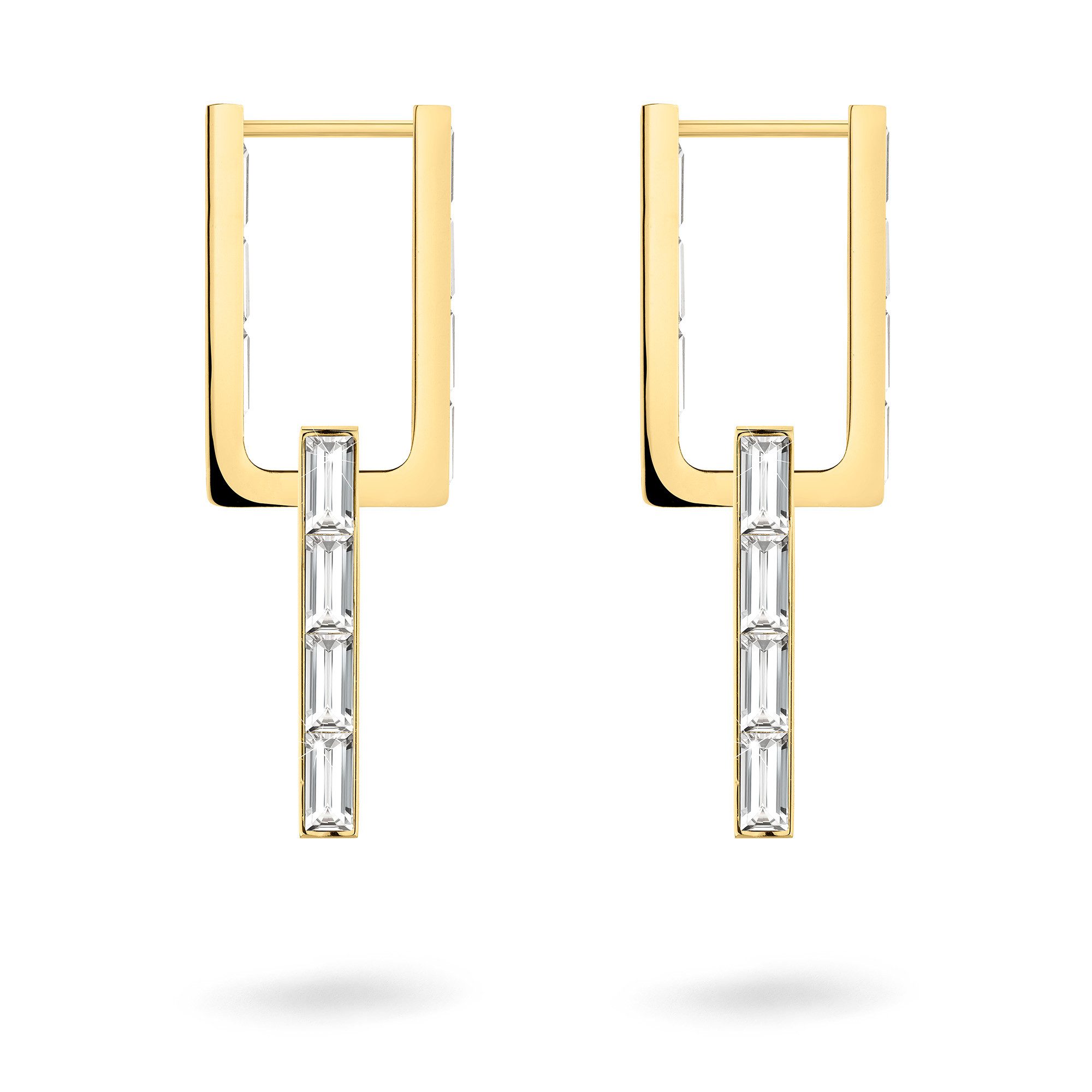 Liebeskind Berlin Paar creolen Sieraden roestvrijstalen oorbellen The Festive Mini Link Sparkle