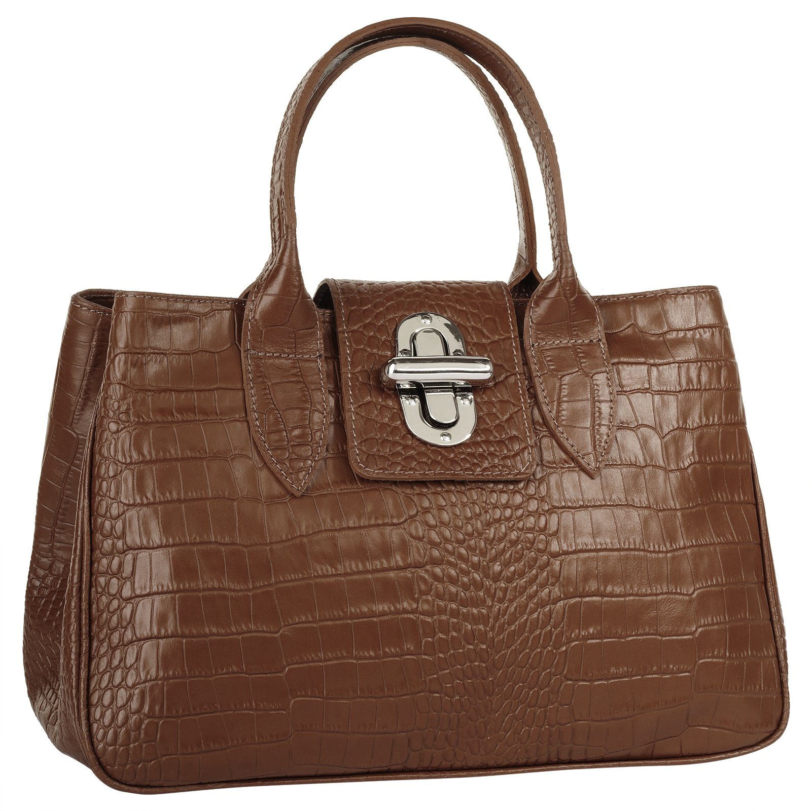 Cluty Tas echt leer, made in italy (1-delig)