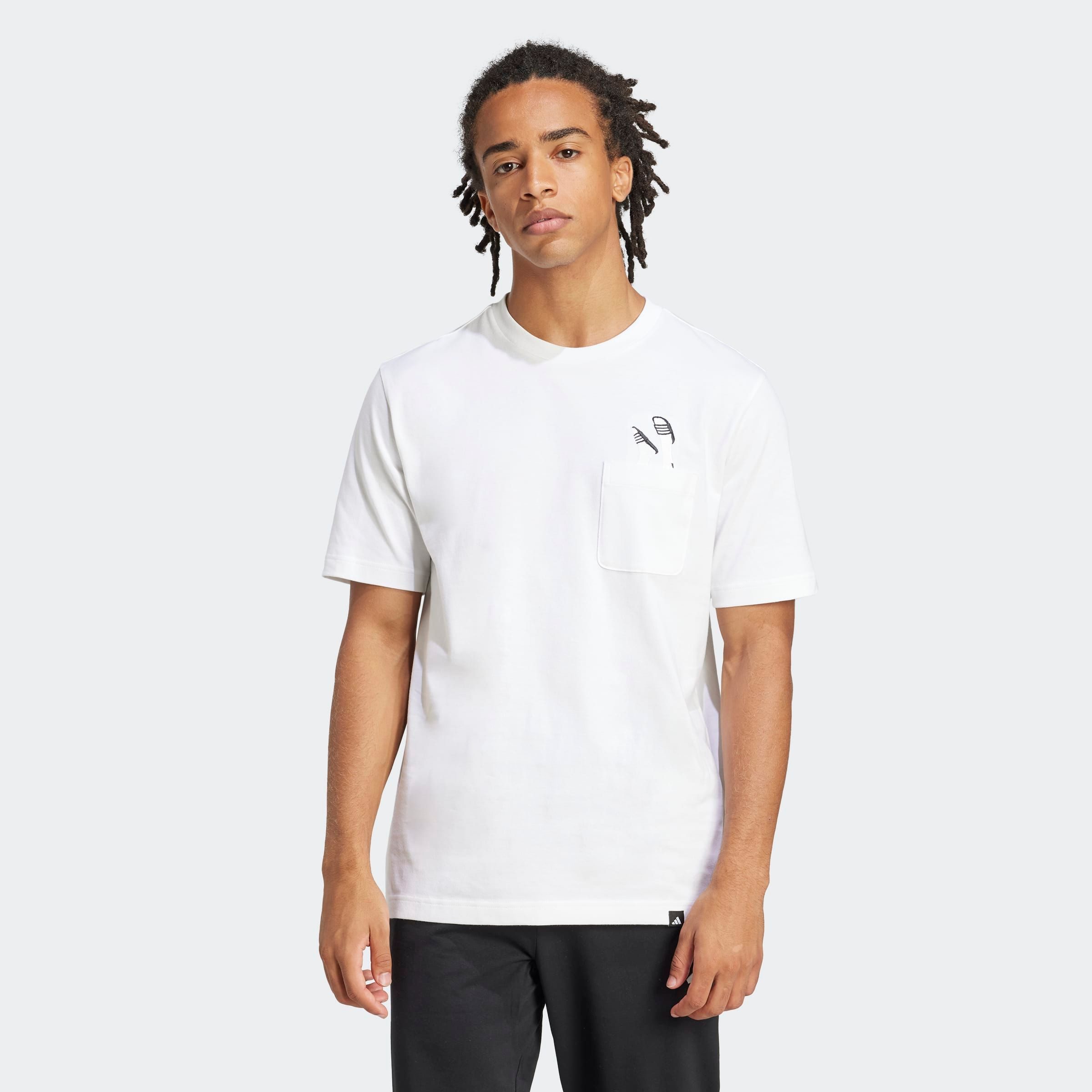 adidas Sportswear T-shirt M L SLIDE PKT T