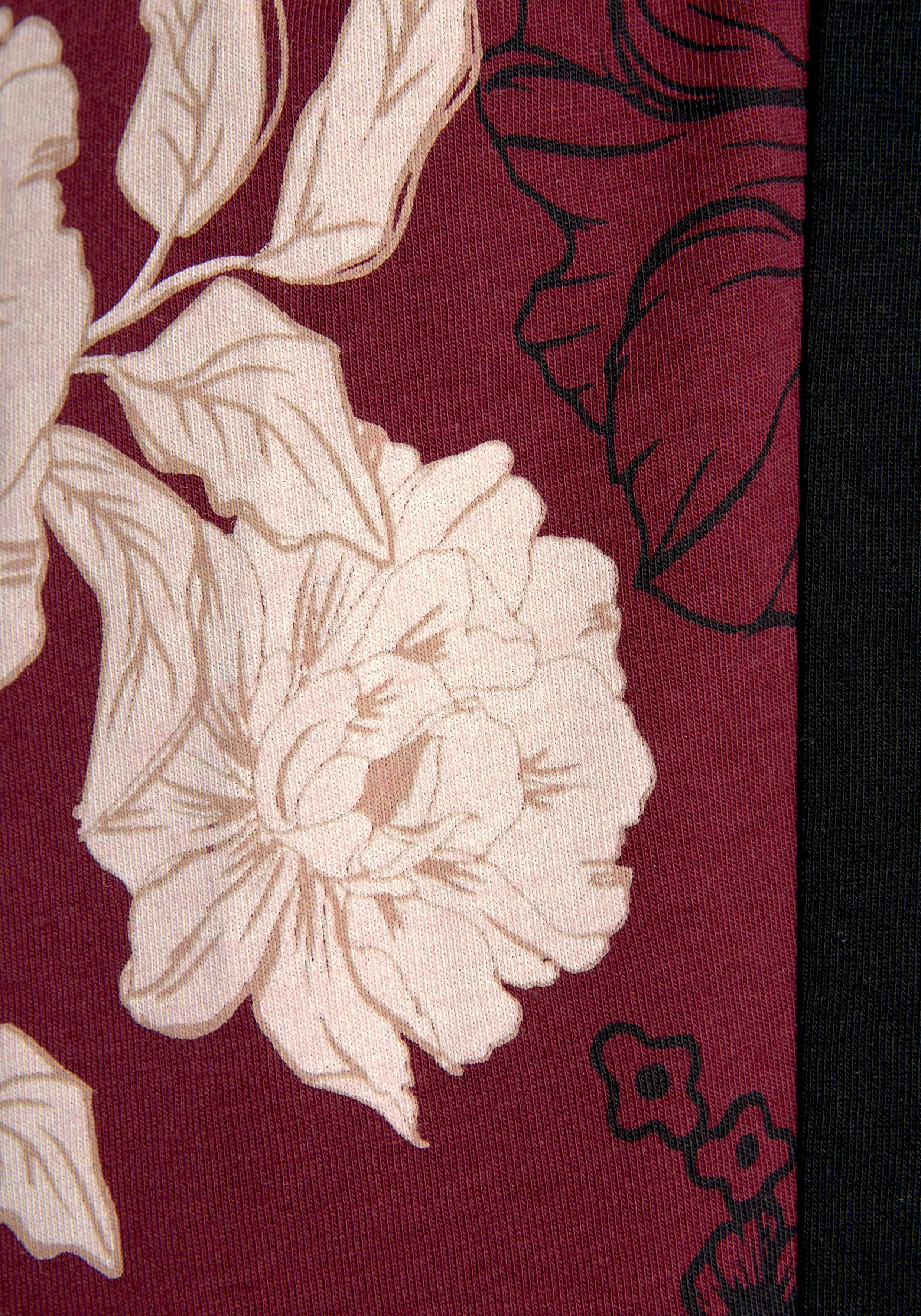s.Oliver RED LABEL Beachwear Kimono met bloemmotief